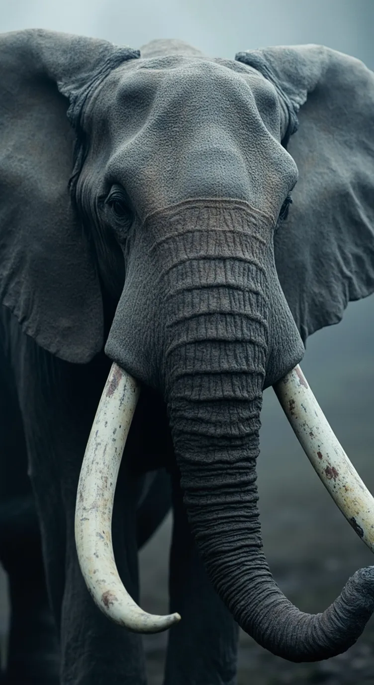 ai character: Columbian mammoth  background