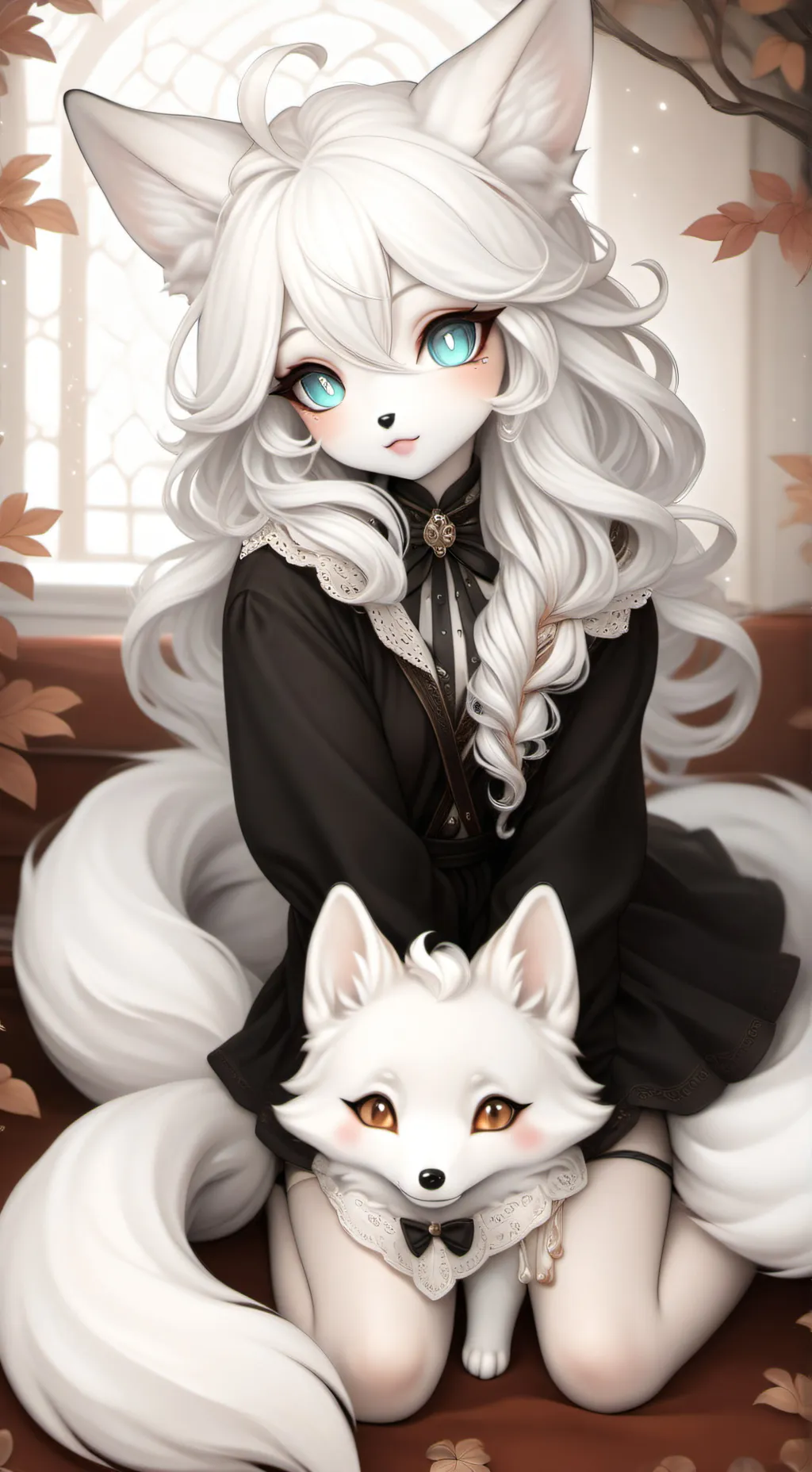 ai character: Snow background