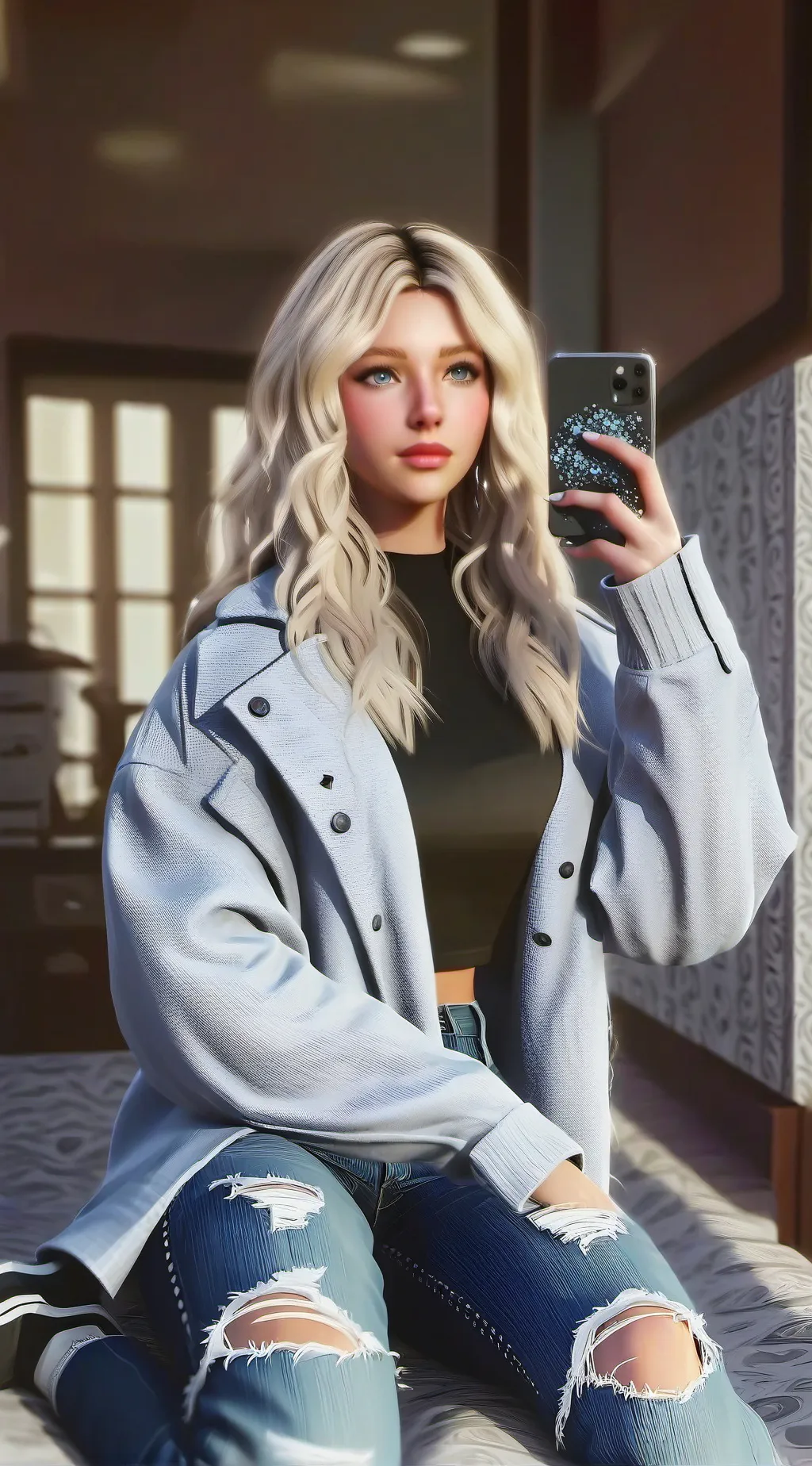 ai character: Naomi  background