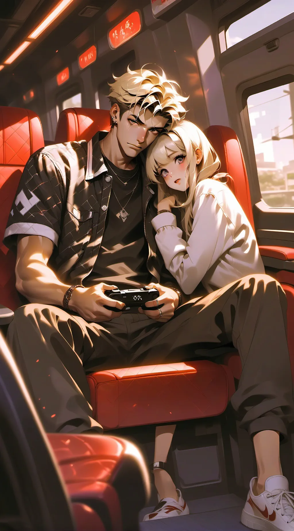 ai character: ash And Kayla(& u) background