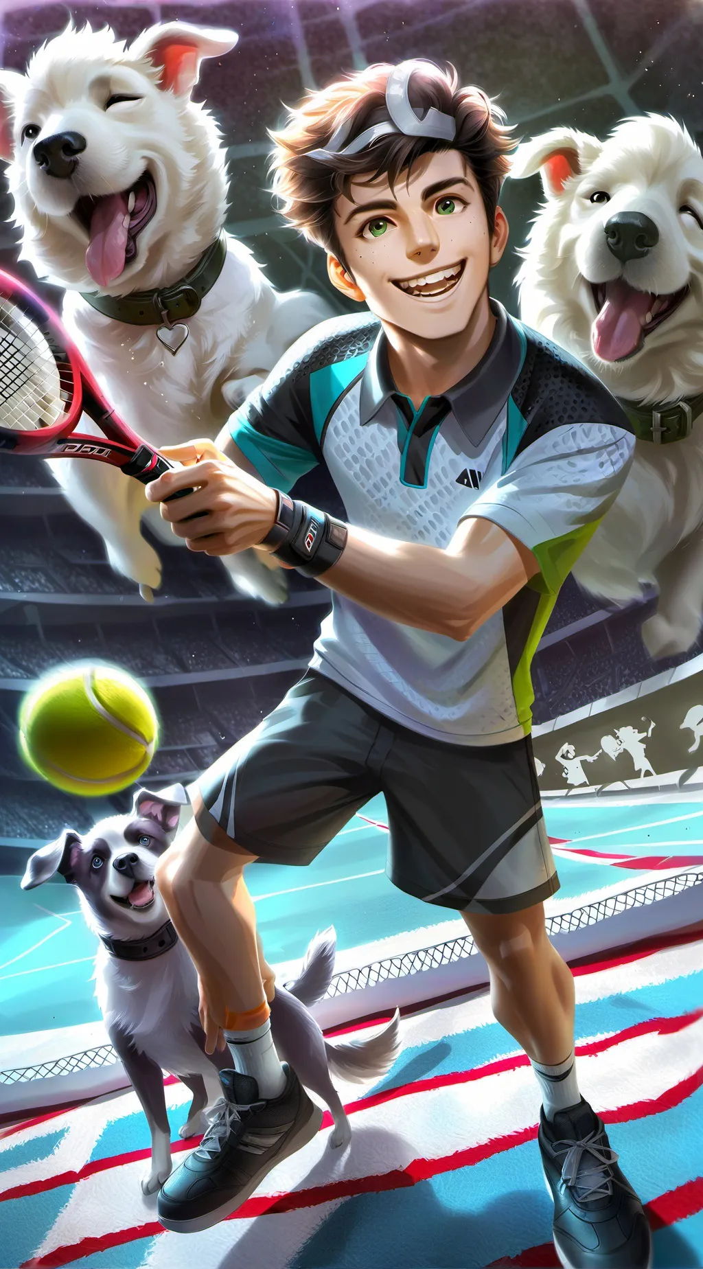 ai character: Sergey the Tennis  background