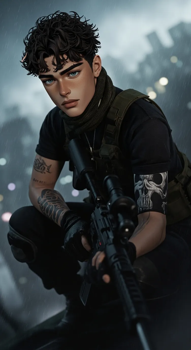 ai character: Ghost background