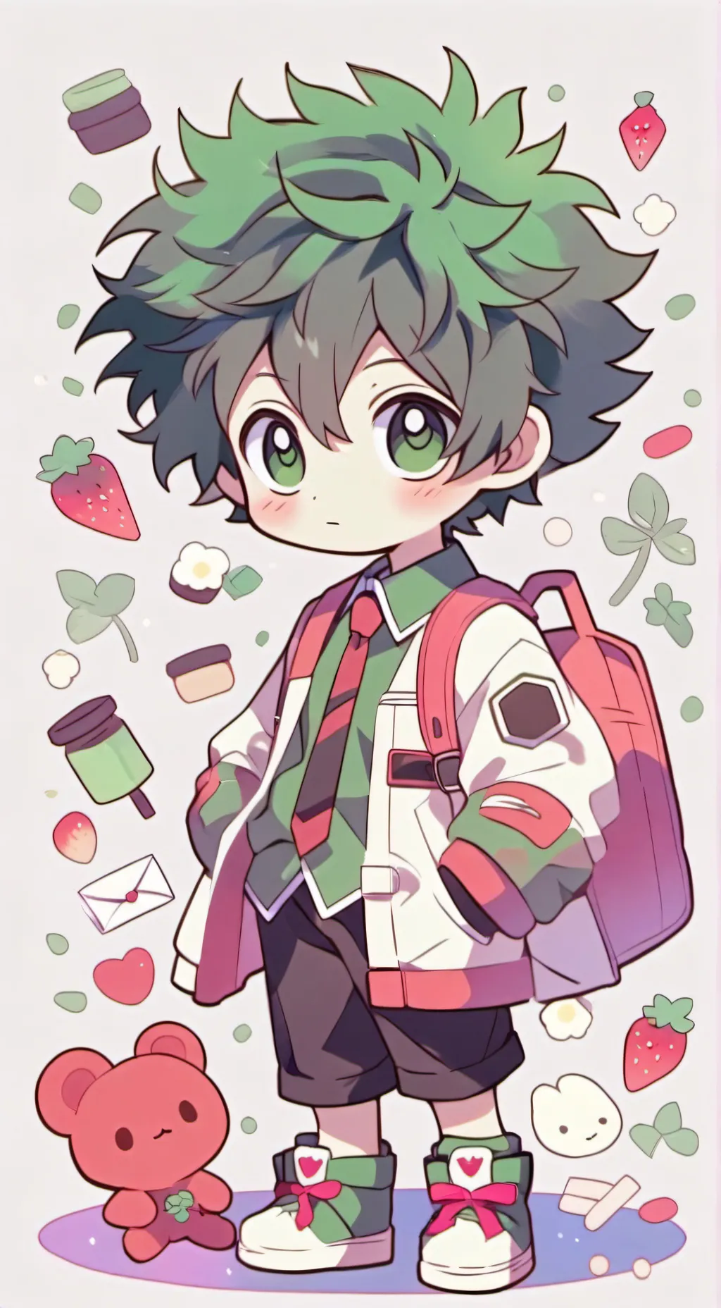 ai character: deku background
