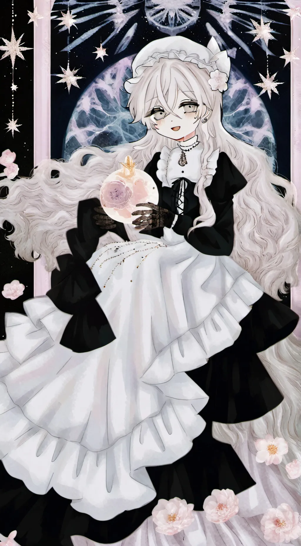 ai character: Луна background