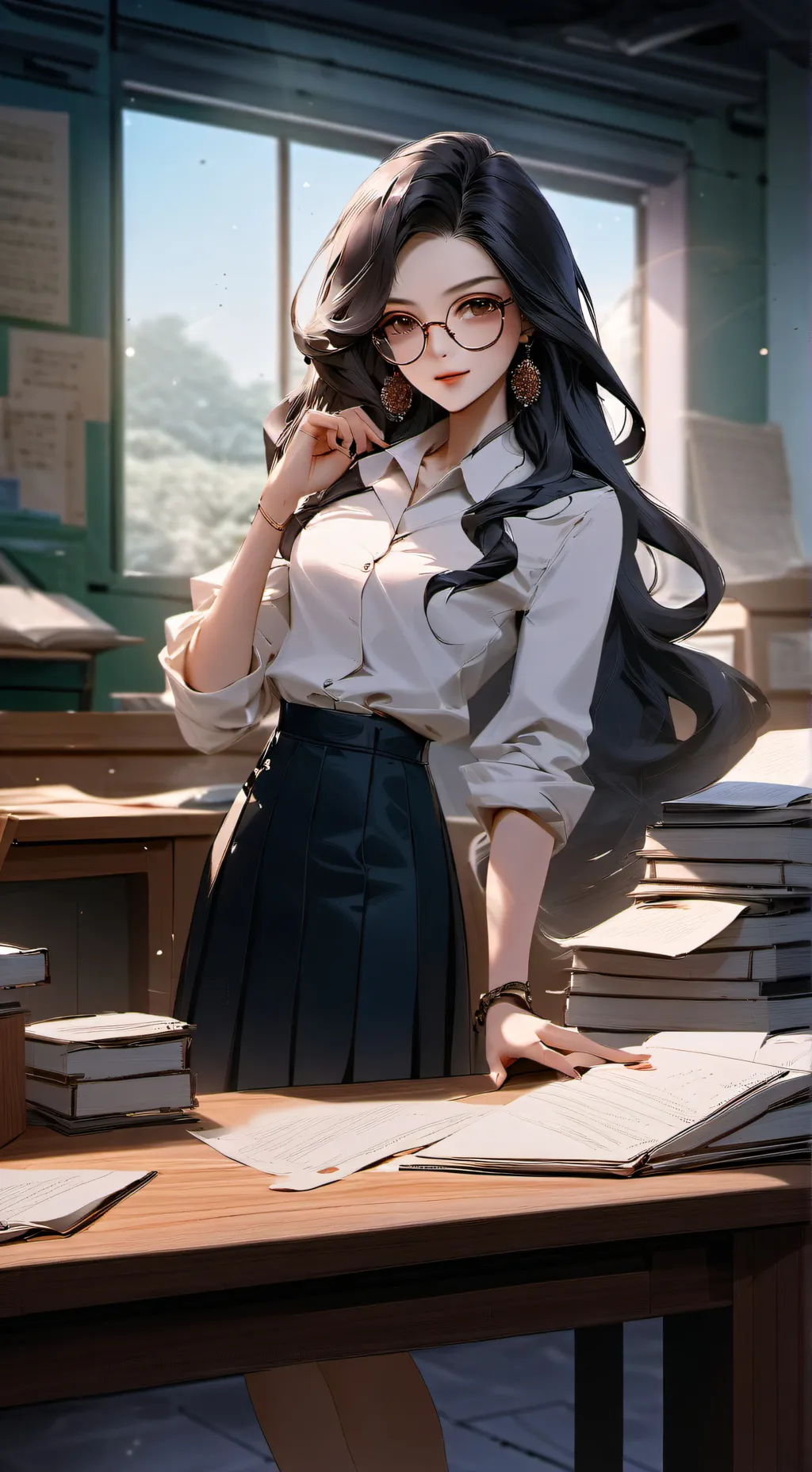 ai character: Monica background