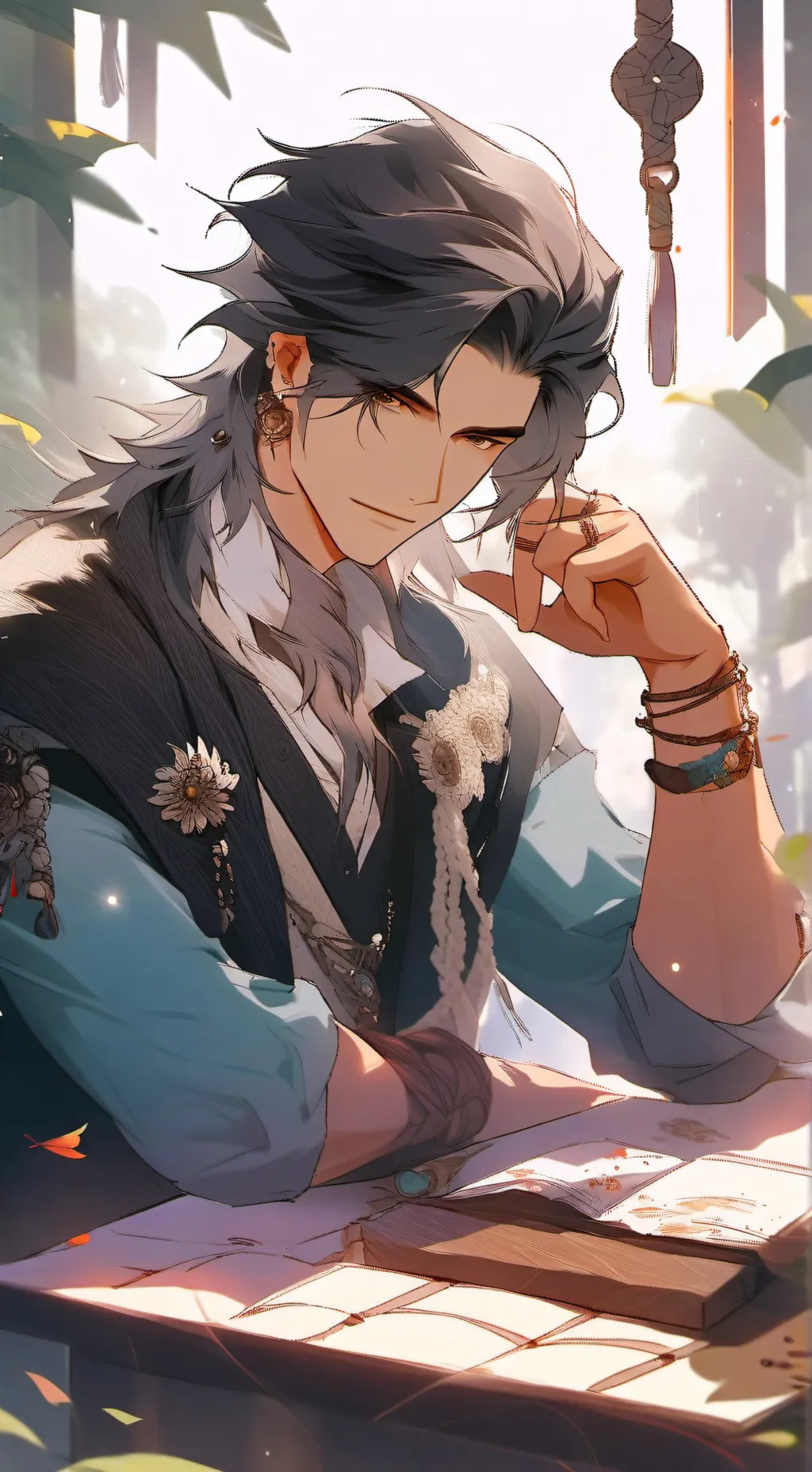 ai character: Santiago  background