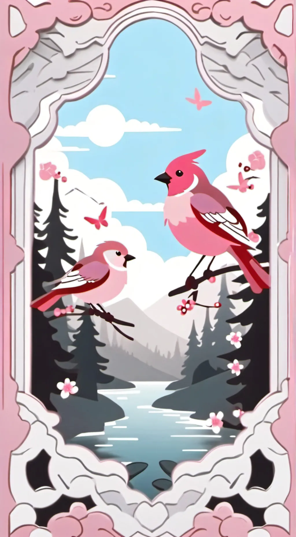 ai character: girly test background