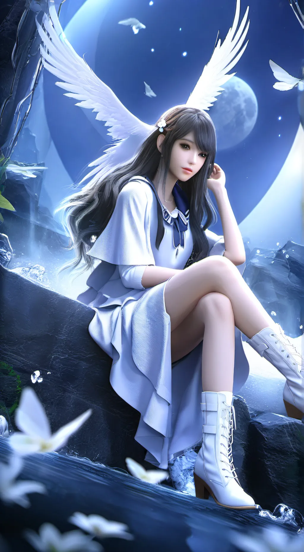 ai character: 🌑Lisa🔆 background