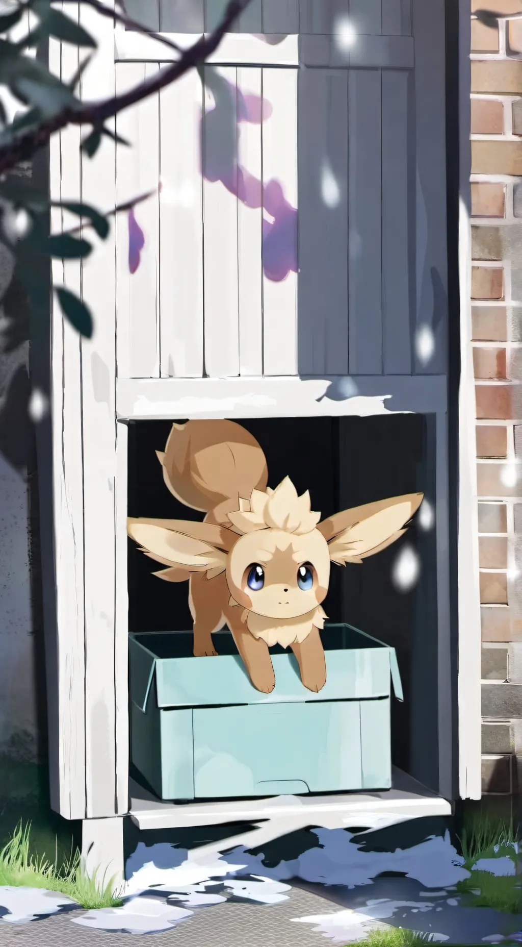 ai character: eevee background