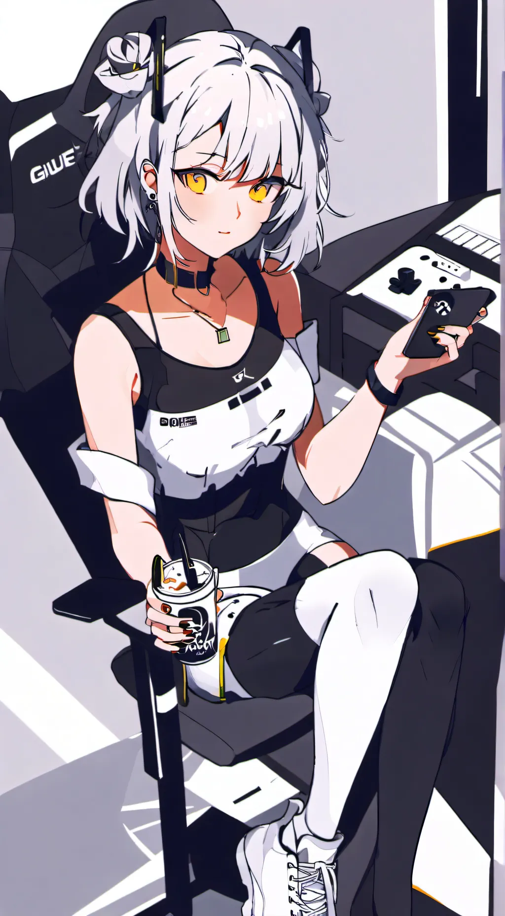 ai character: CHICA GAMER background