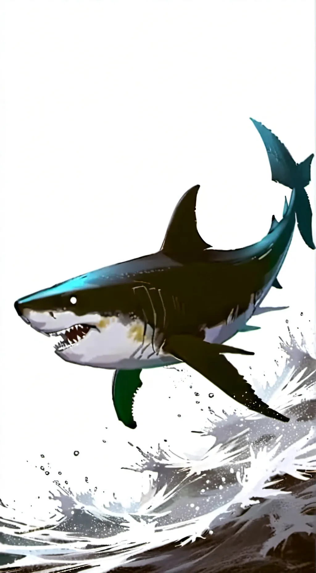 ai character: megalodon  background