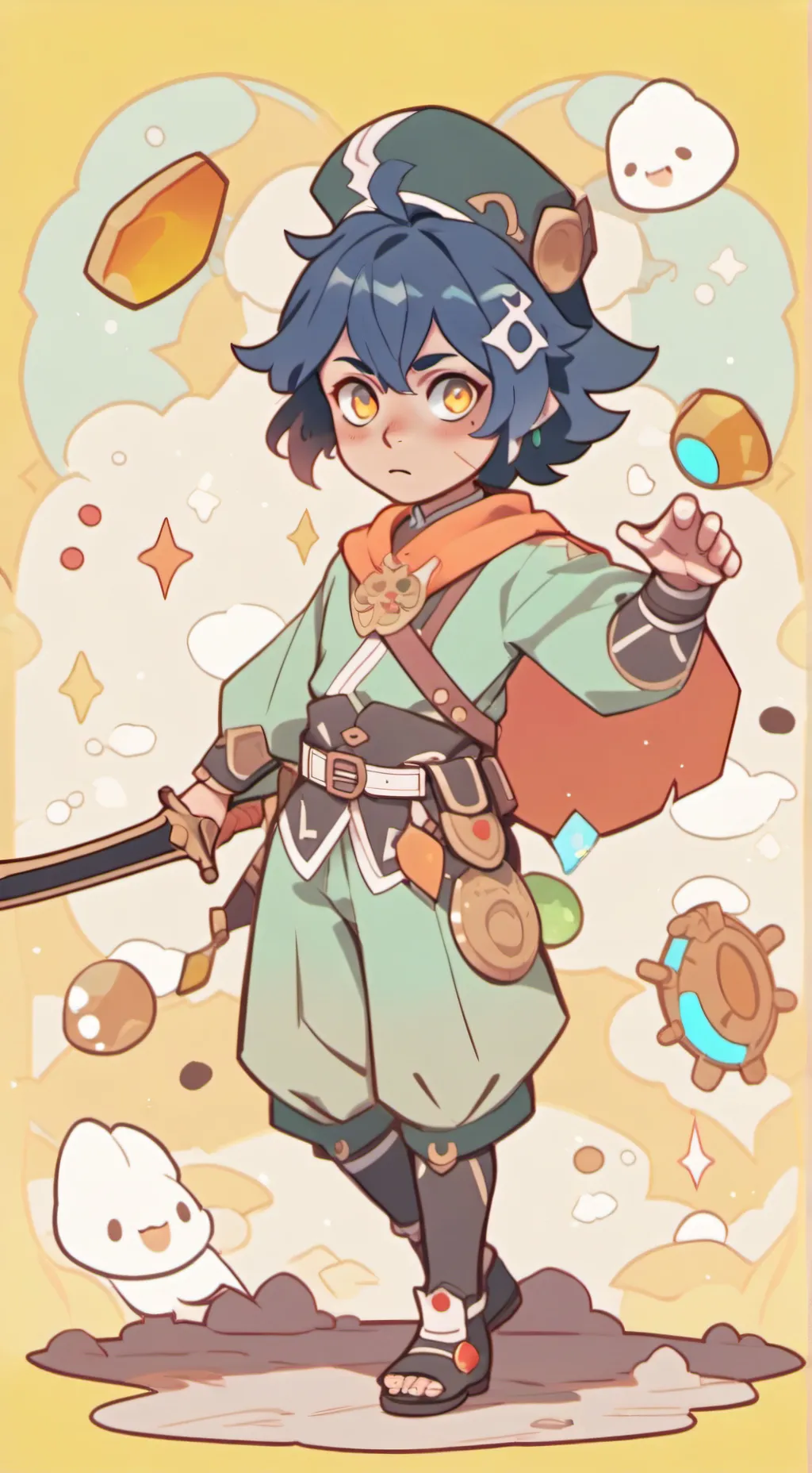 ai character: isha background