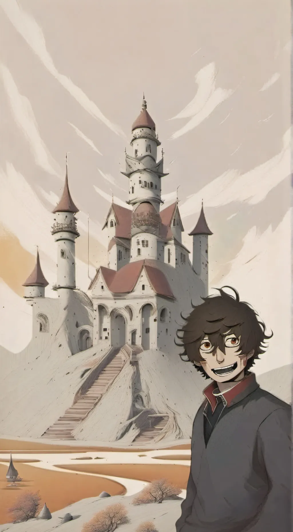 ai character: ticci toby  background