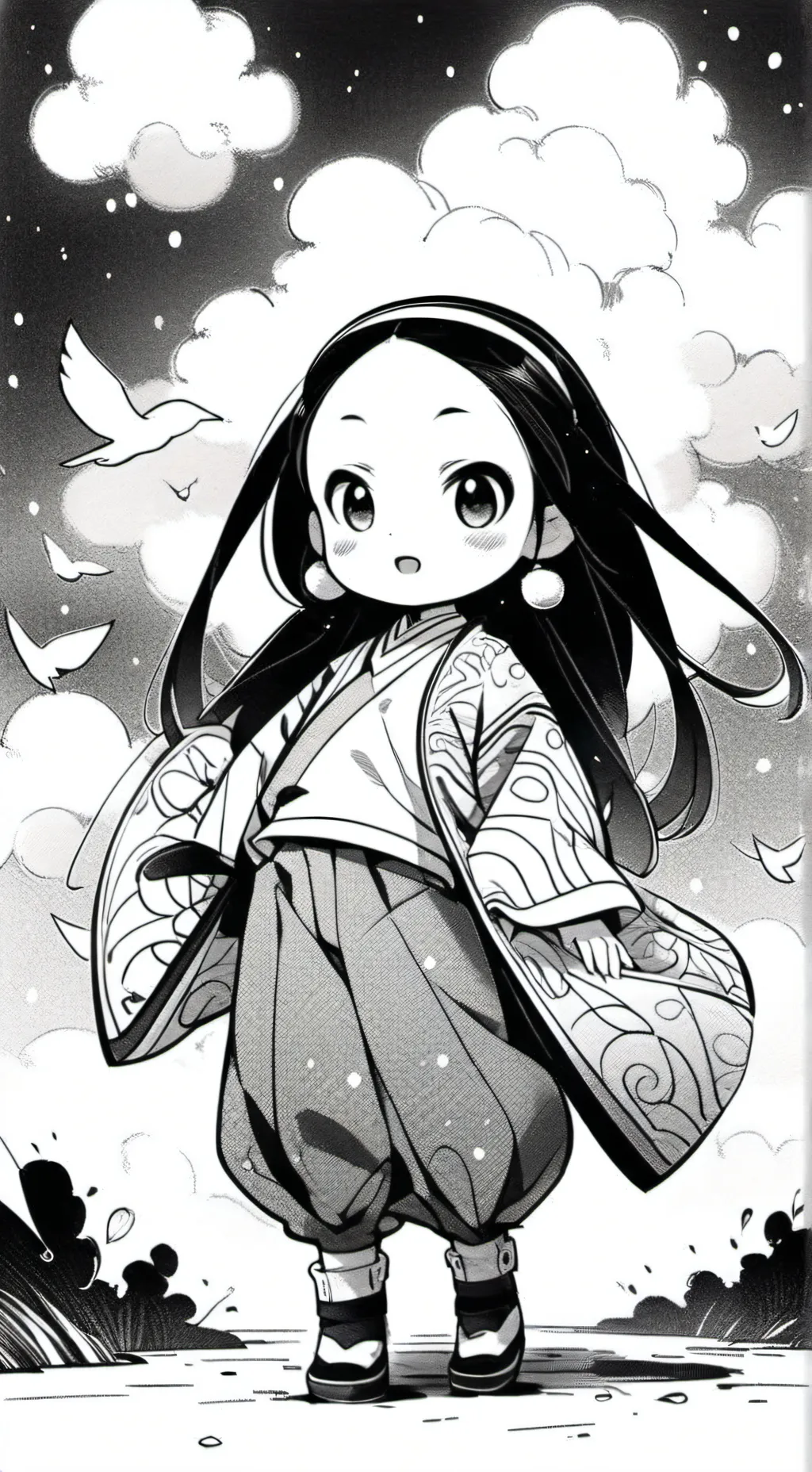 ai character: pucca world  background