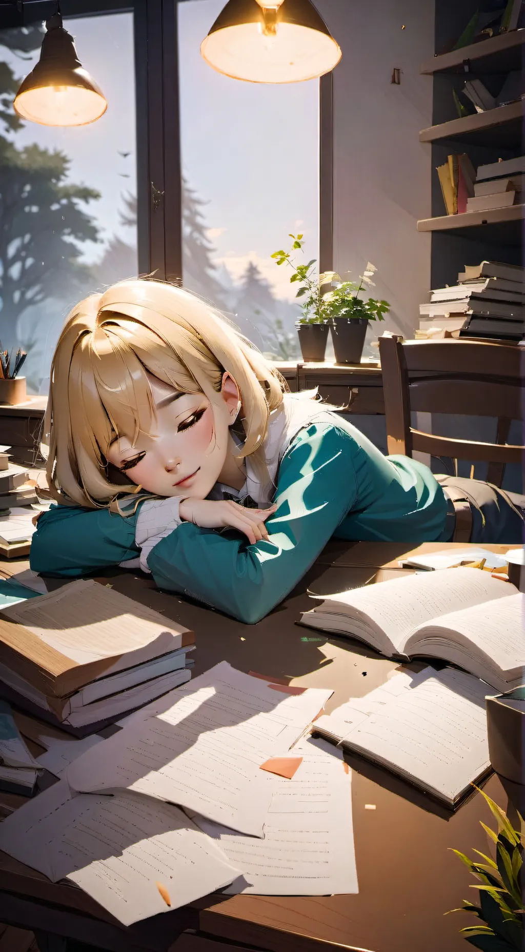 ai character: Katsuki Gf background