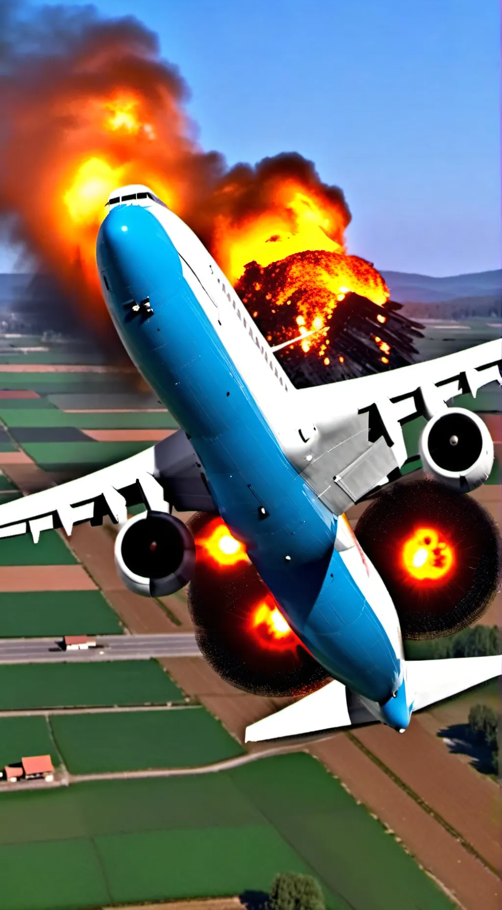 ai character: CB plane crash background