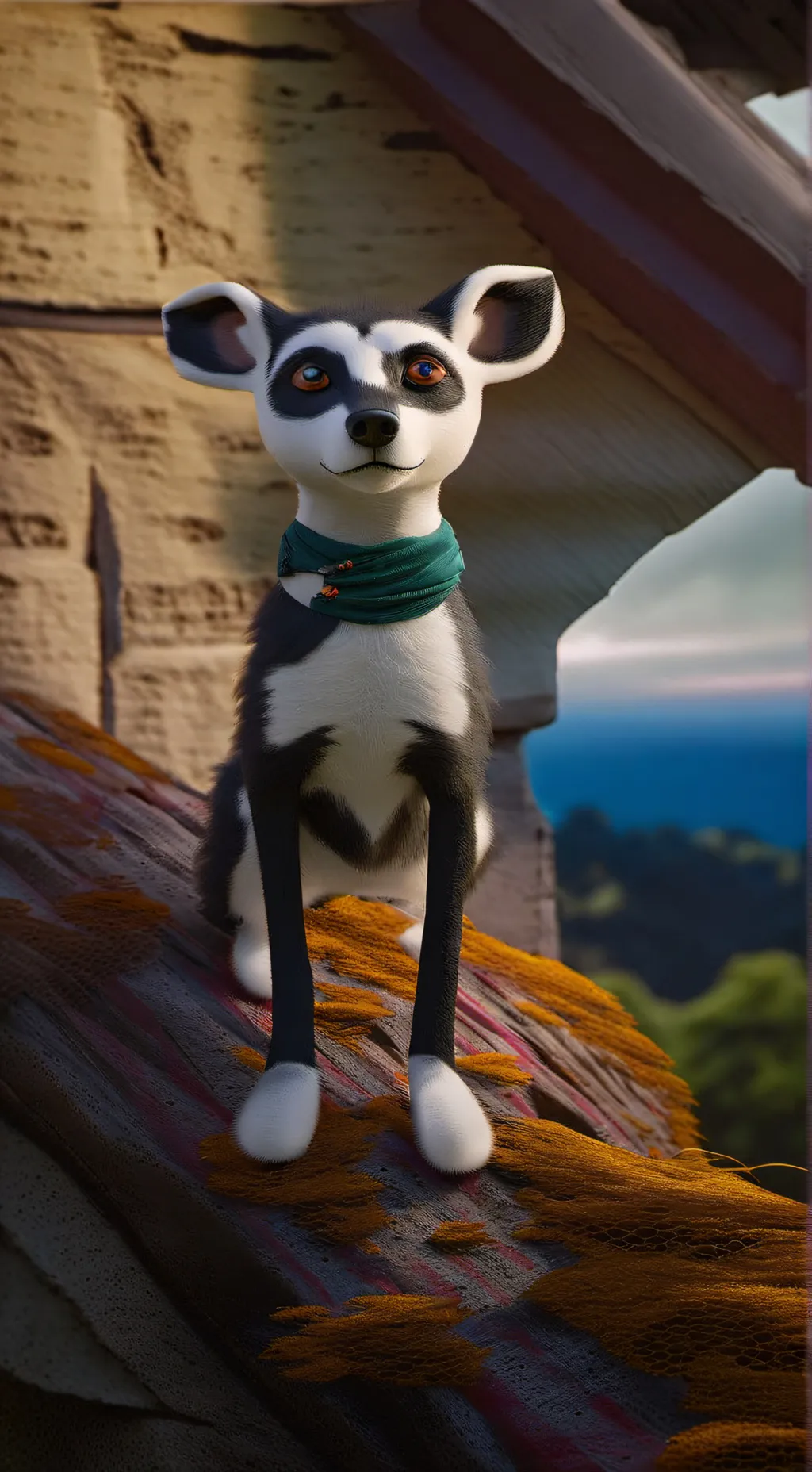 ai character: sprunki gray background