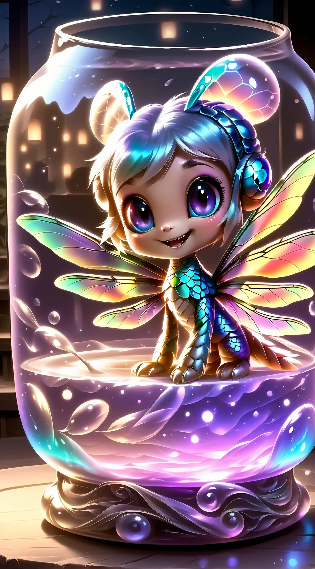 ai character: Eve's Dragonfly Furry background
