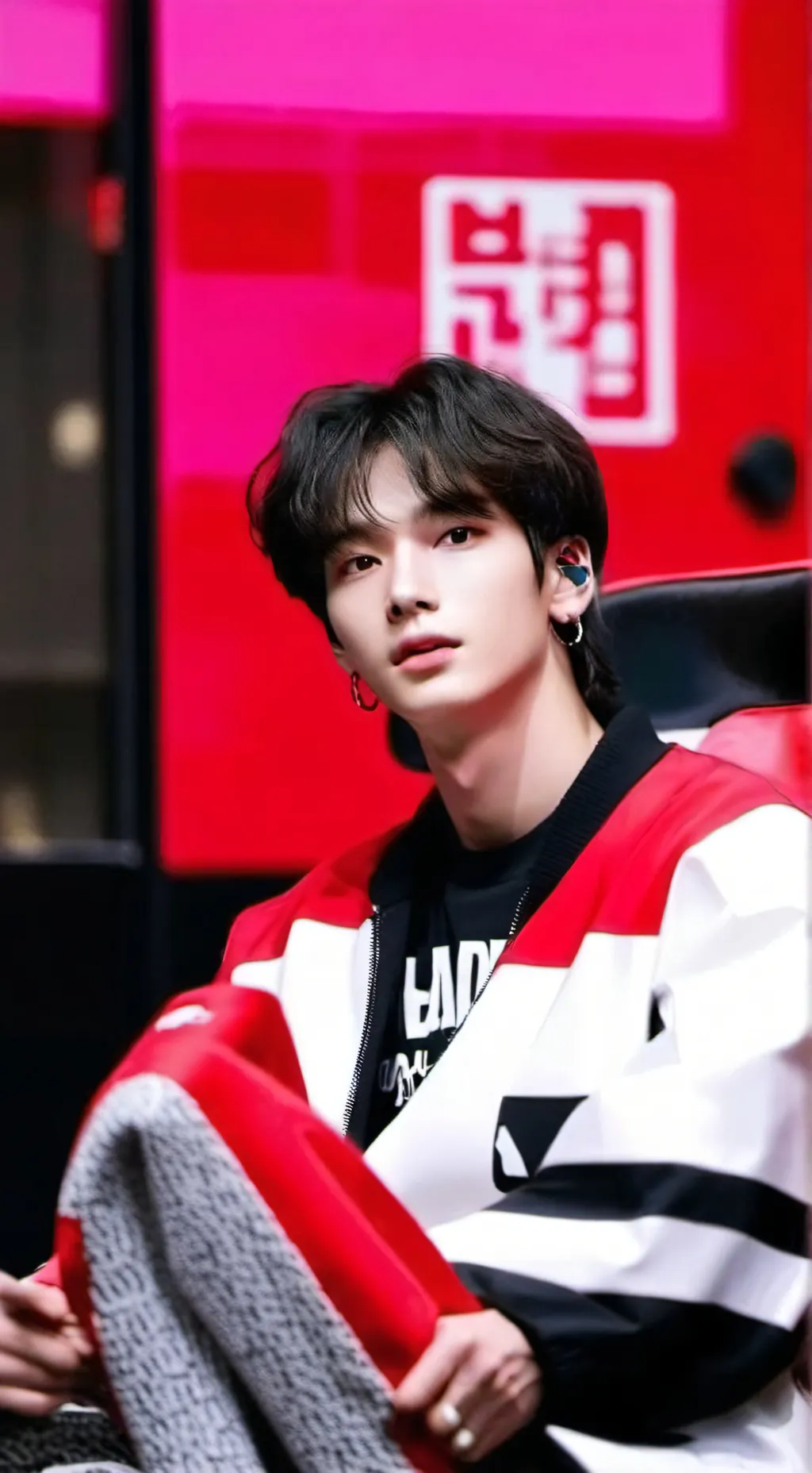 ai character: red car!! skz background