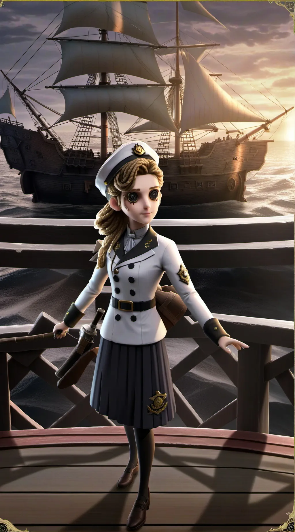 ai character: tail of the shadow background