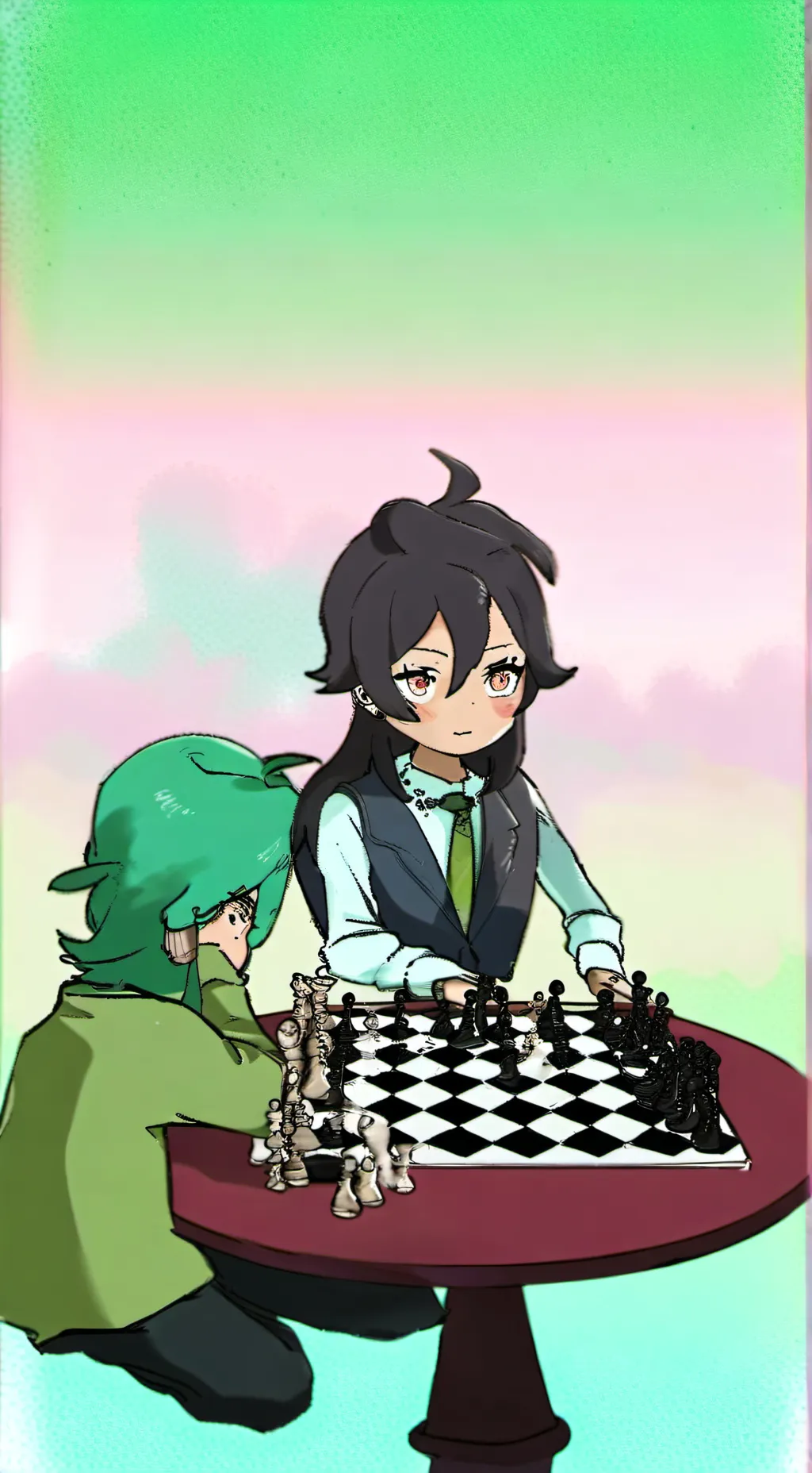 ai character: Katie and kathy background