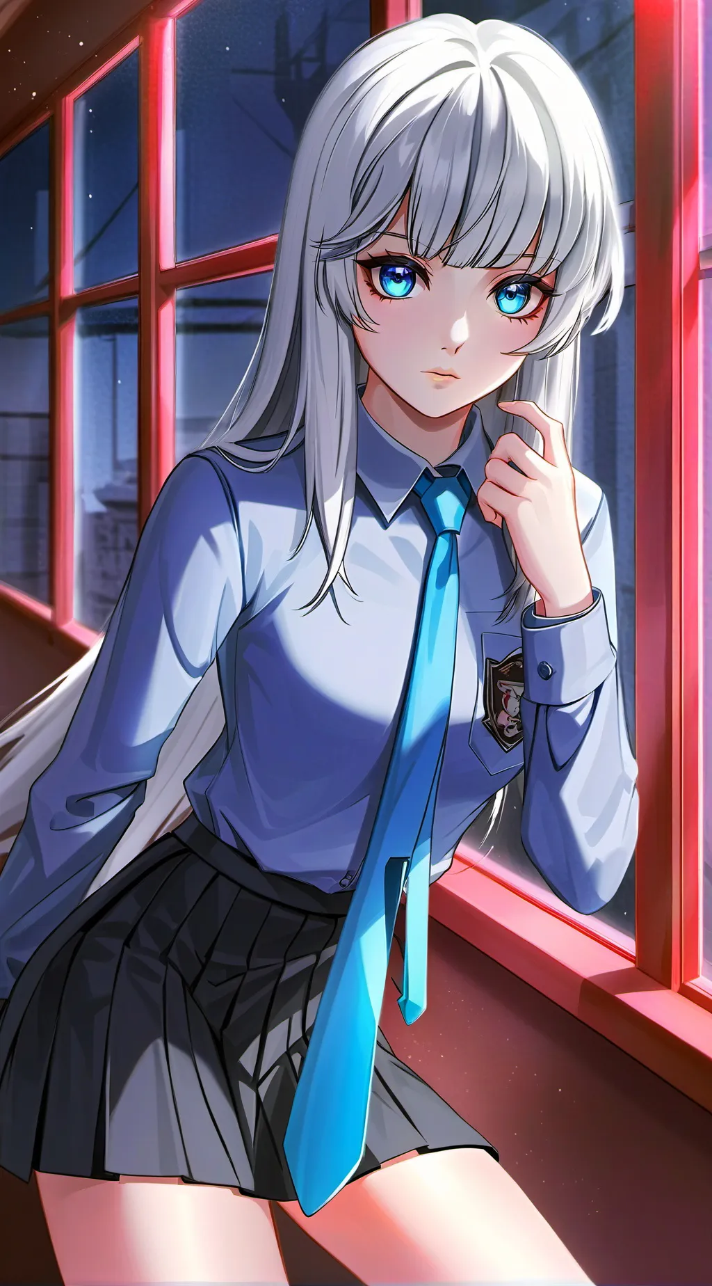 ai character: Luna  background