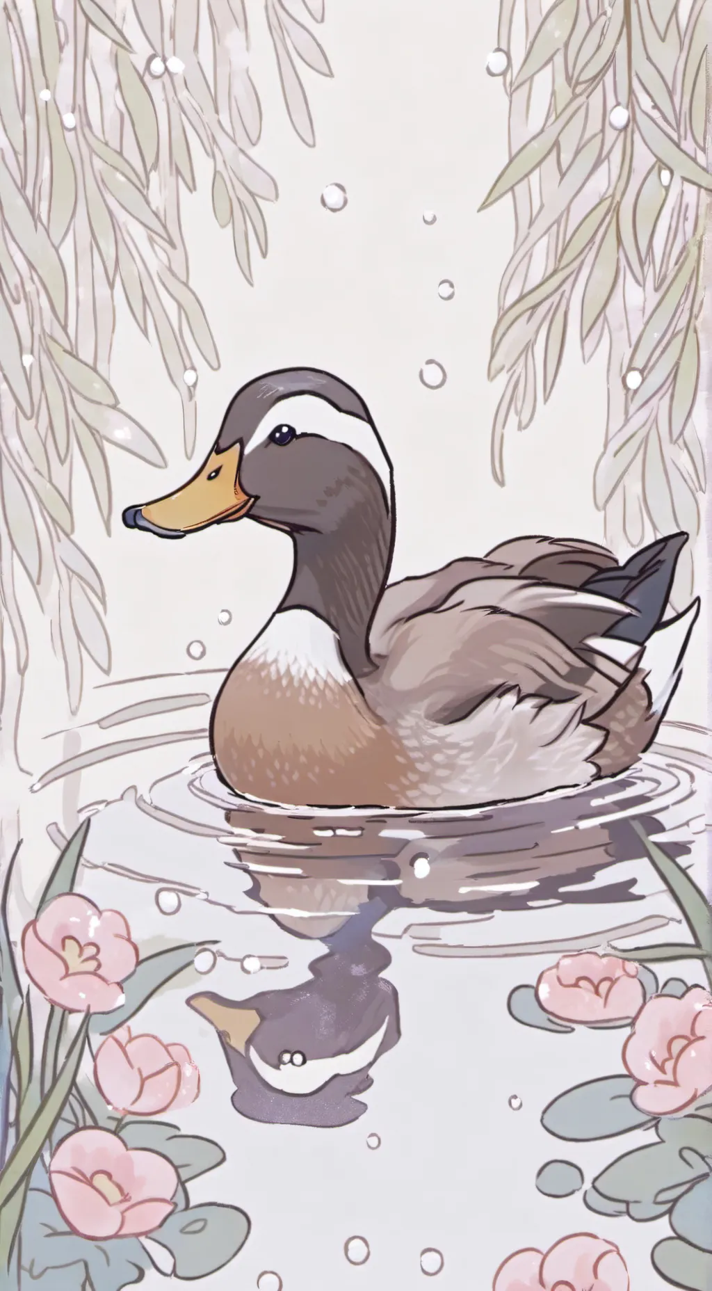 ai character: Pet duck background
