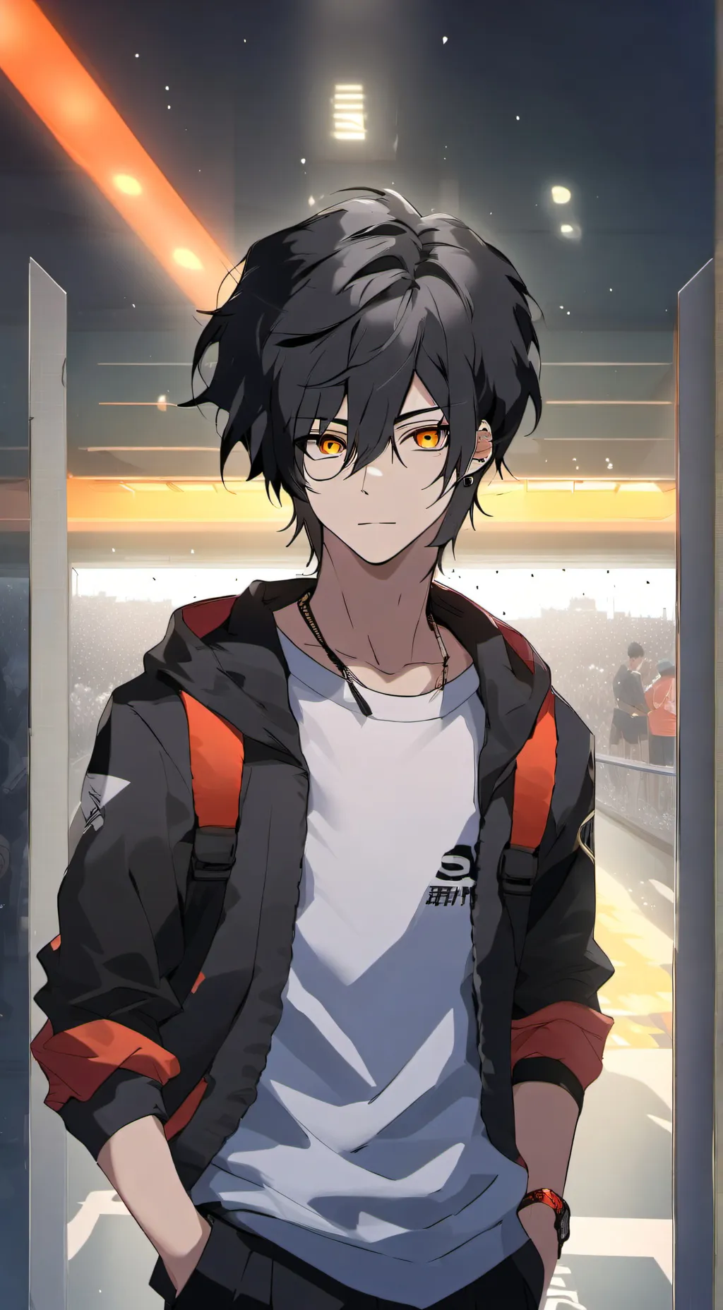 ai character: Rémy  background