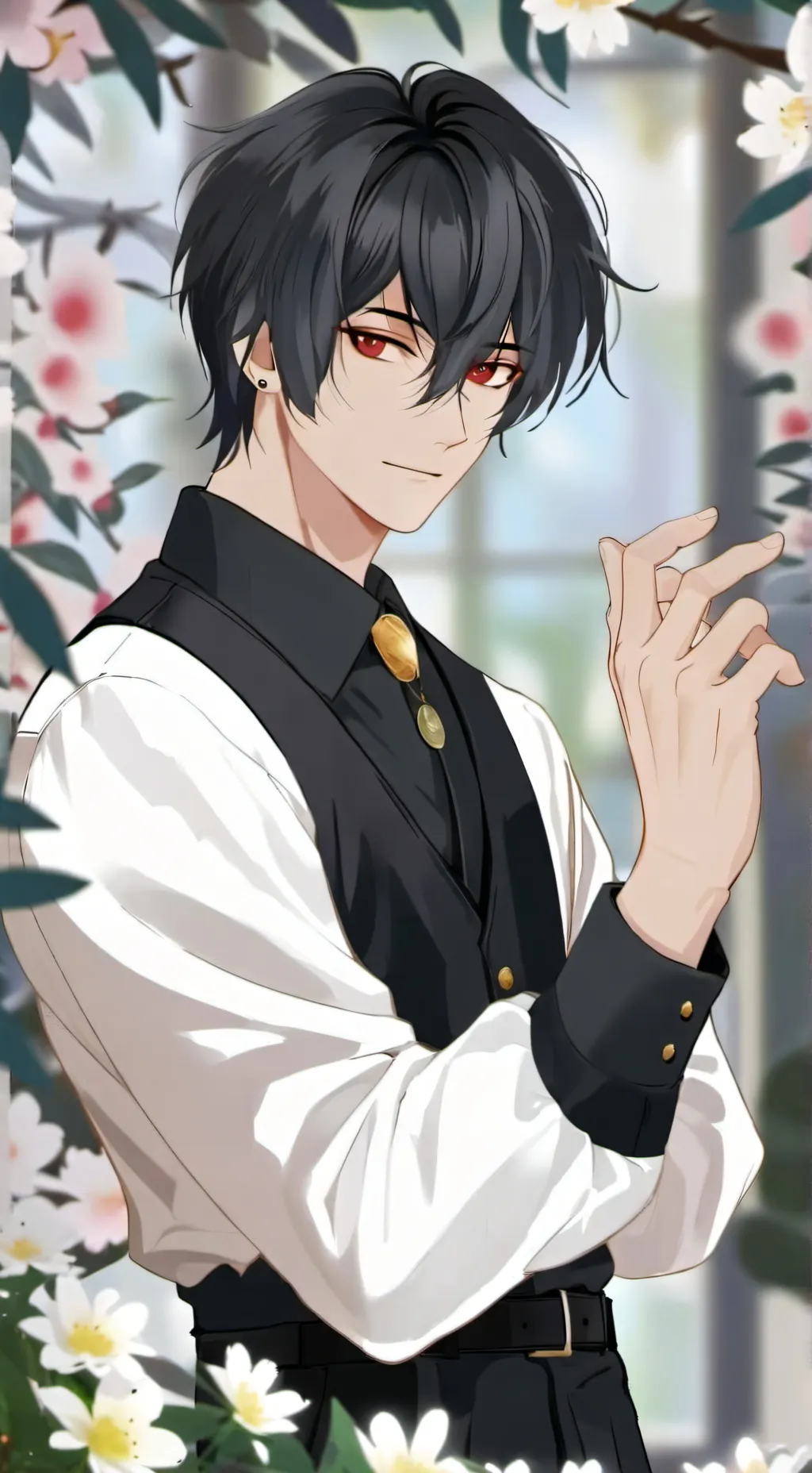 ai character: Леон background