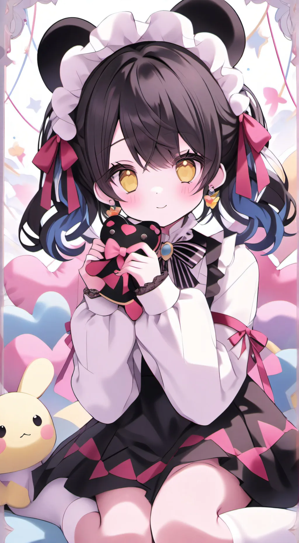 ai character: ENA plush background