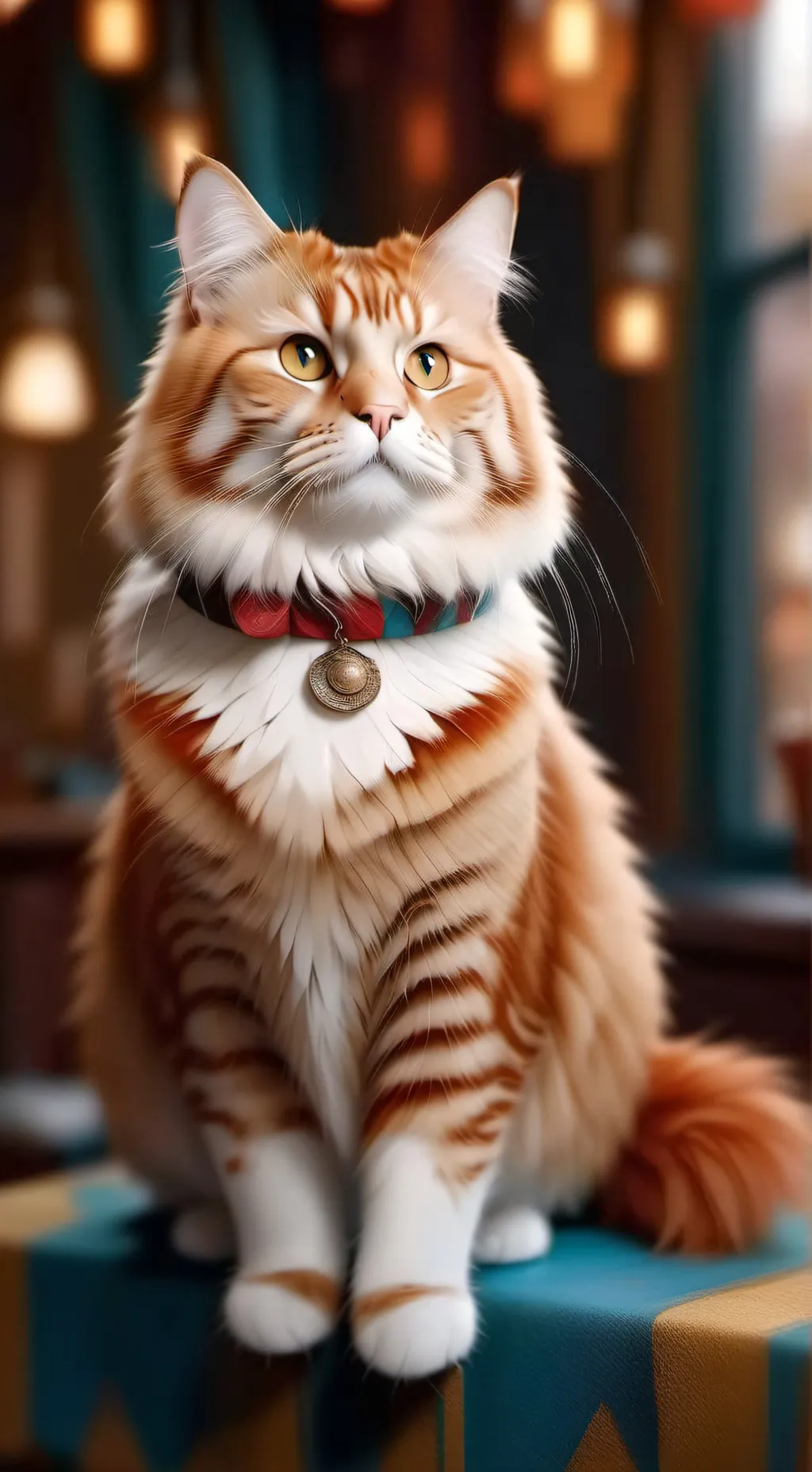 ai character: Fat cat wants background