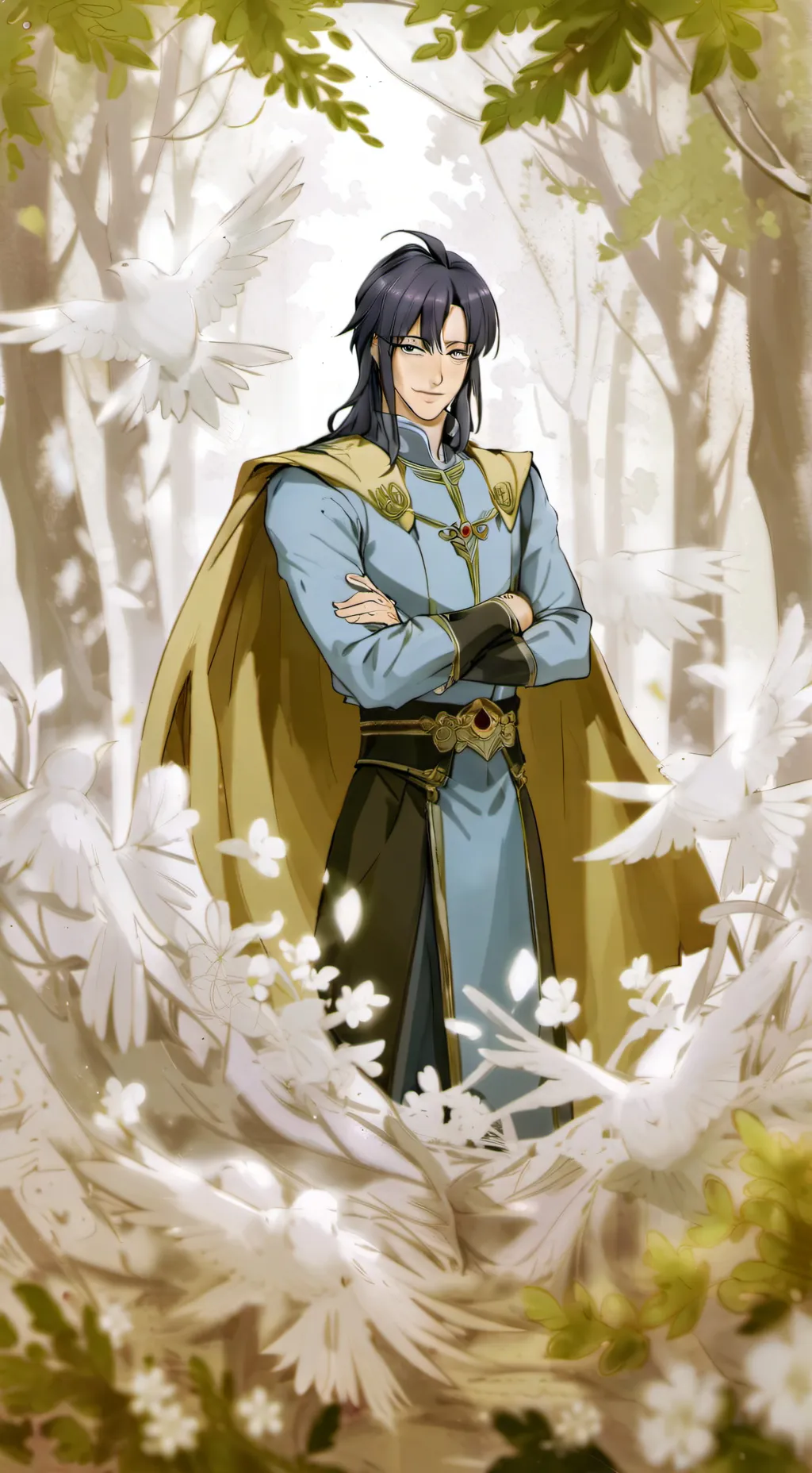 ai character: Гелия background