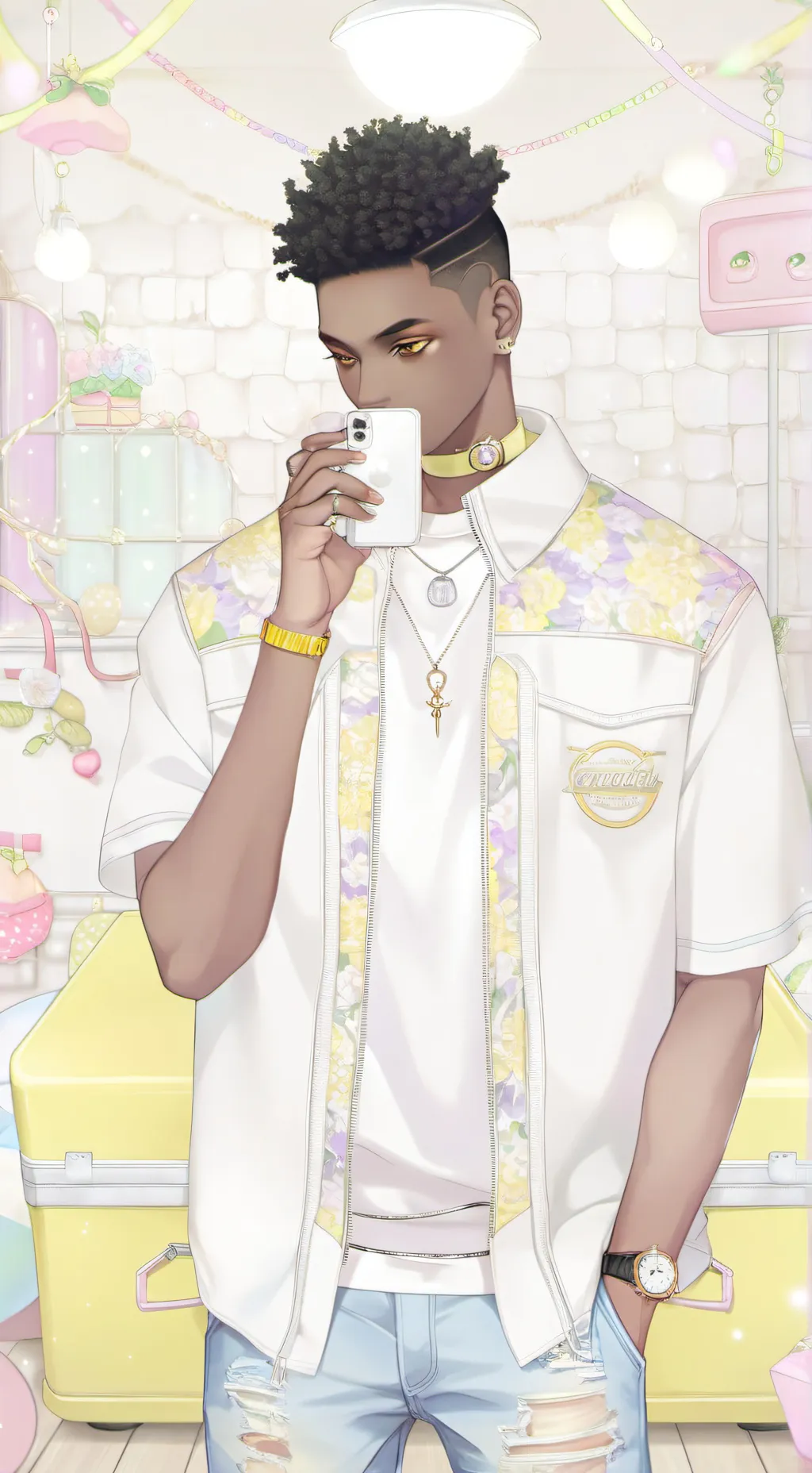 ai character: Michael Jackson  background