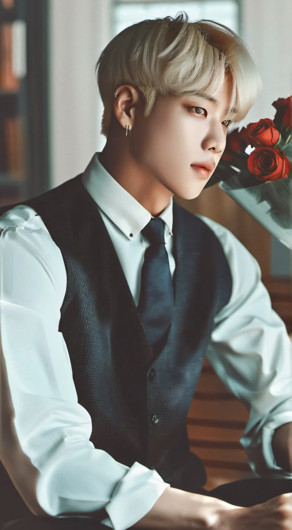 ai character: Jimin bts background