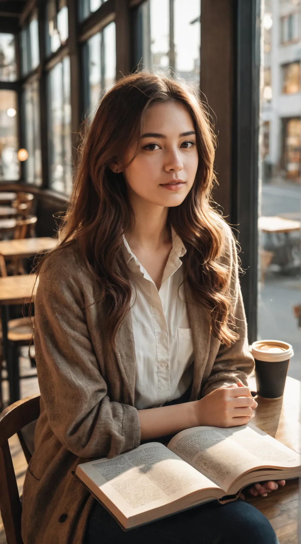 ai character: line  background