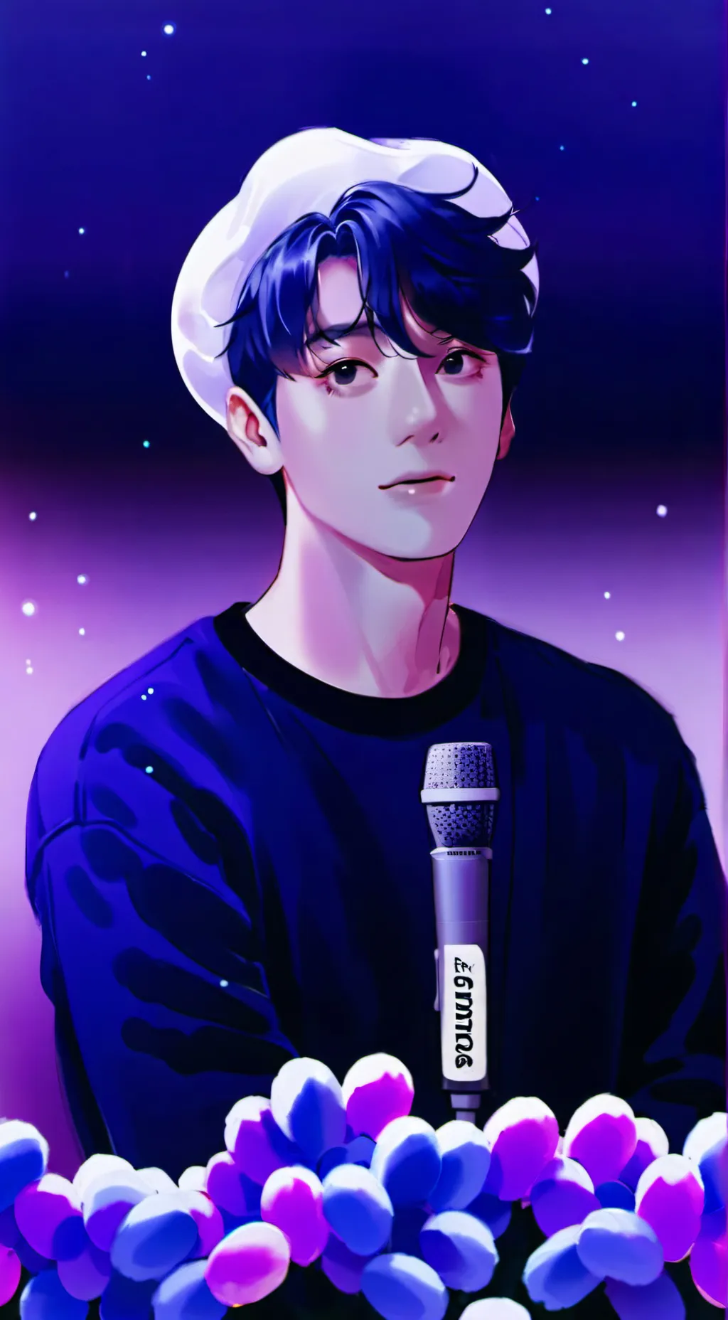 ai character: hiro cantante😍 background