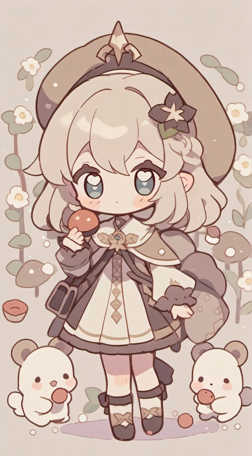 ai character: bebita linda background