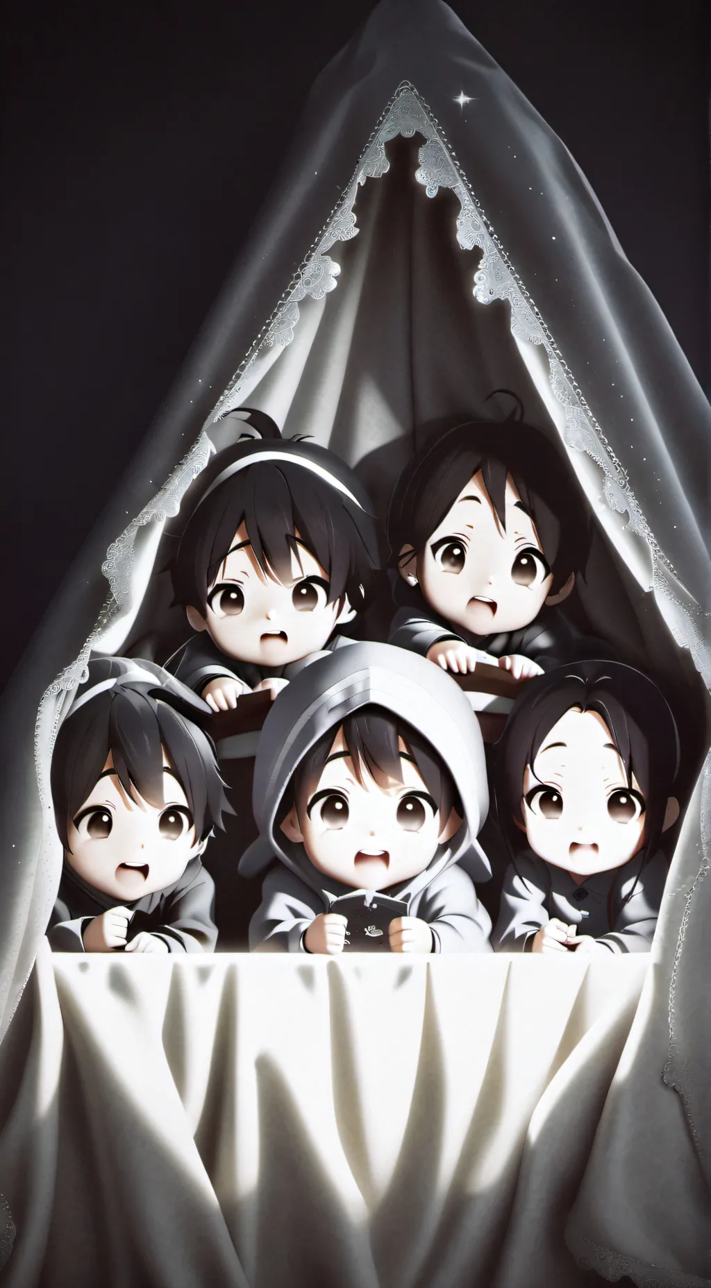 ai character: babies🤨🤨🤨 background