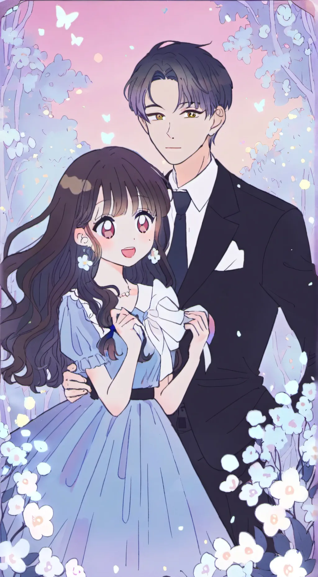 ai character: coloridos background