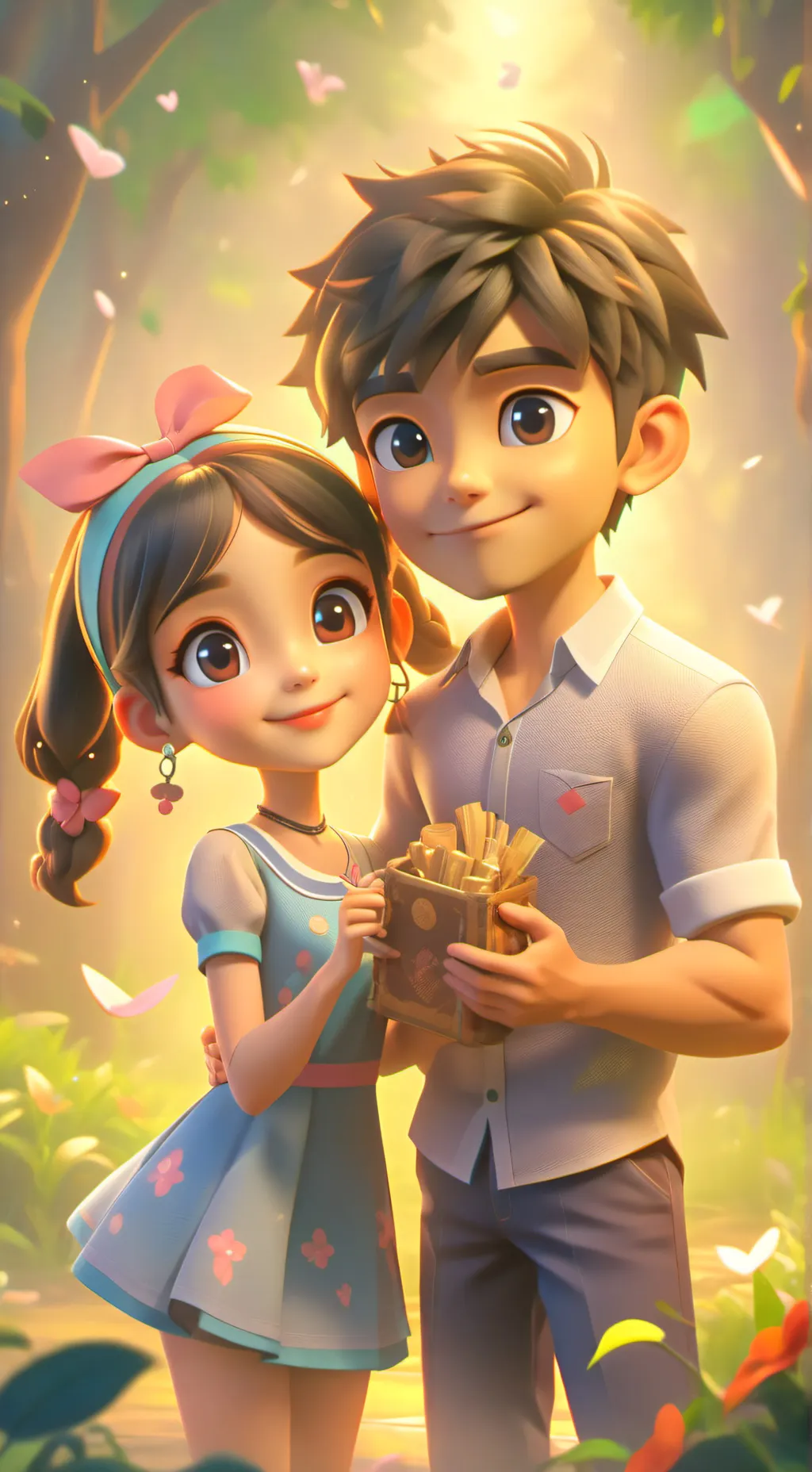 ai character: Ur children  background