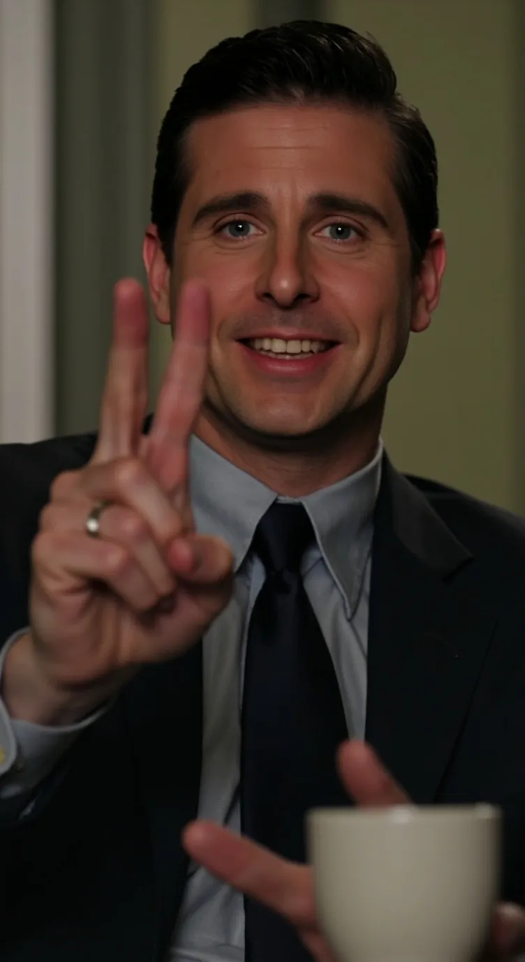 ai character: Micheal Scott  background