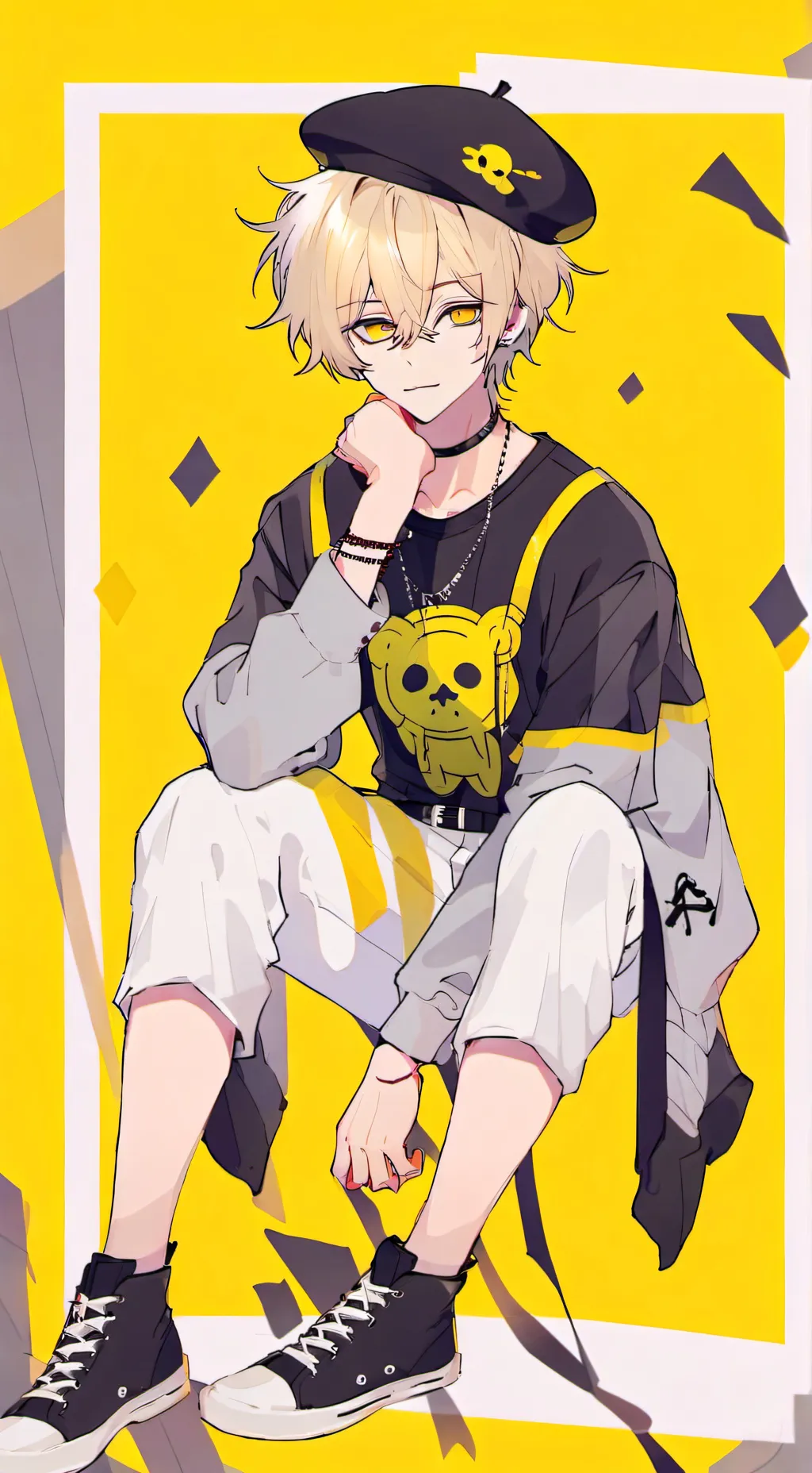 ai character: Kaleb!!! background