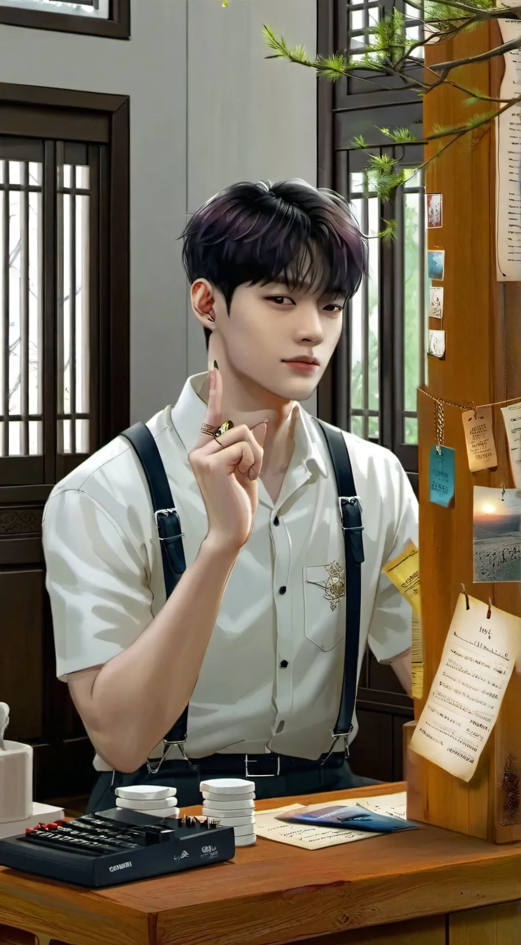 ai character: straykids background