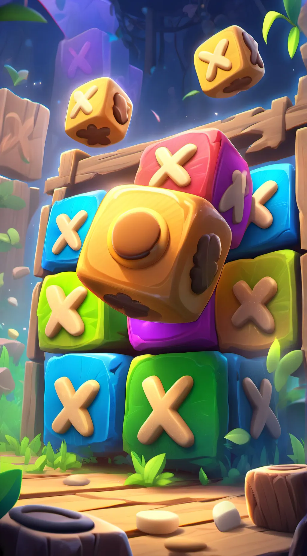 ai character: Tic tac toe background