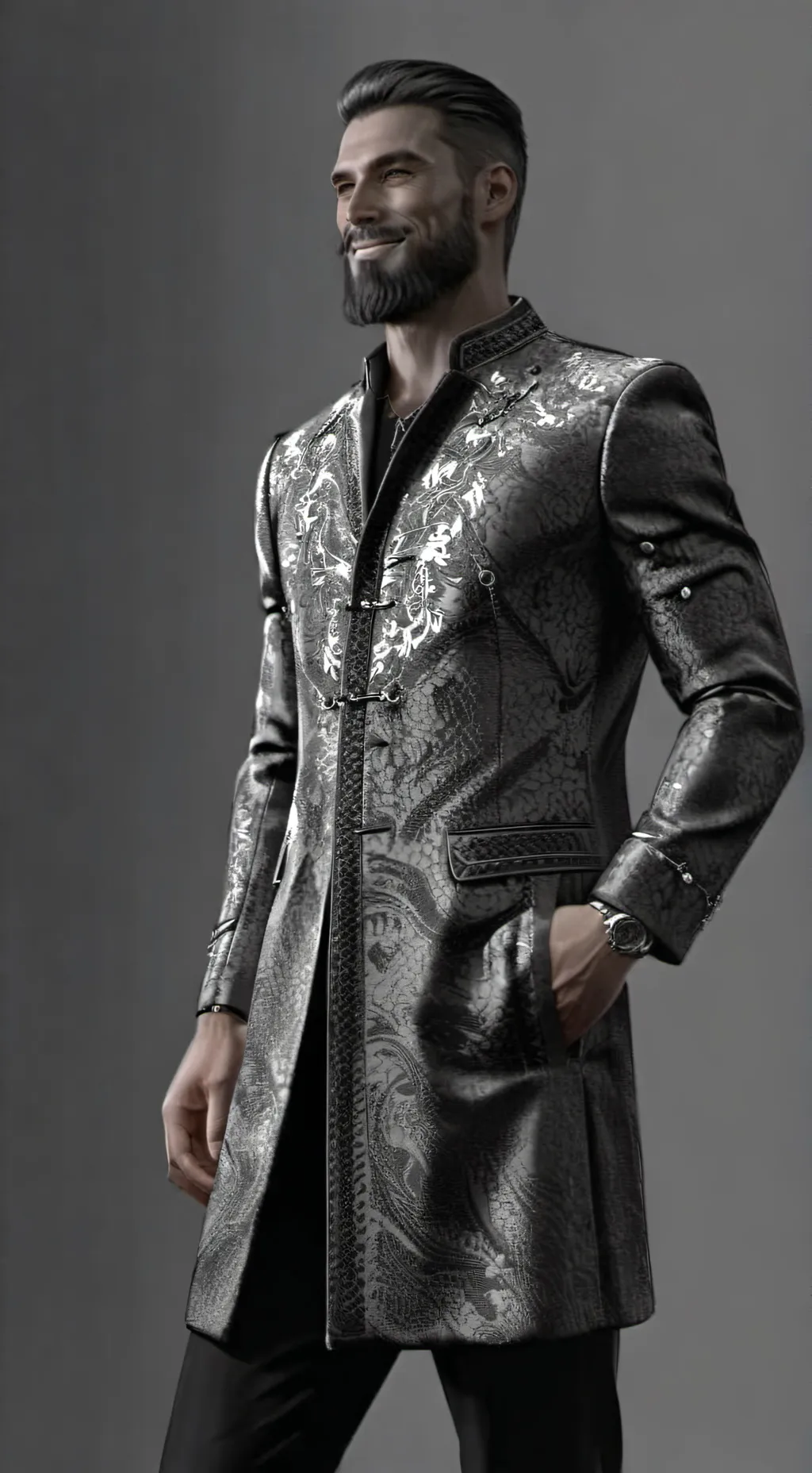 ai character: gigachad background