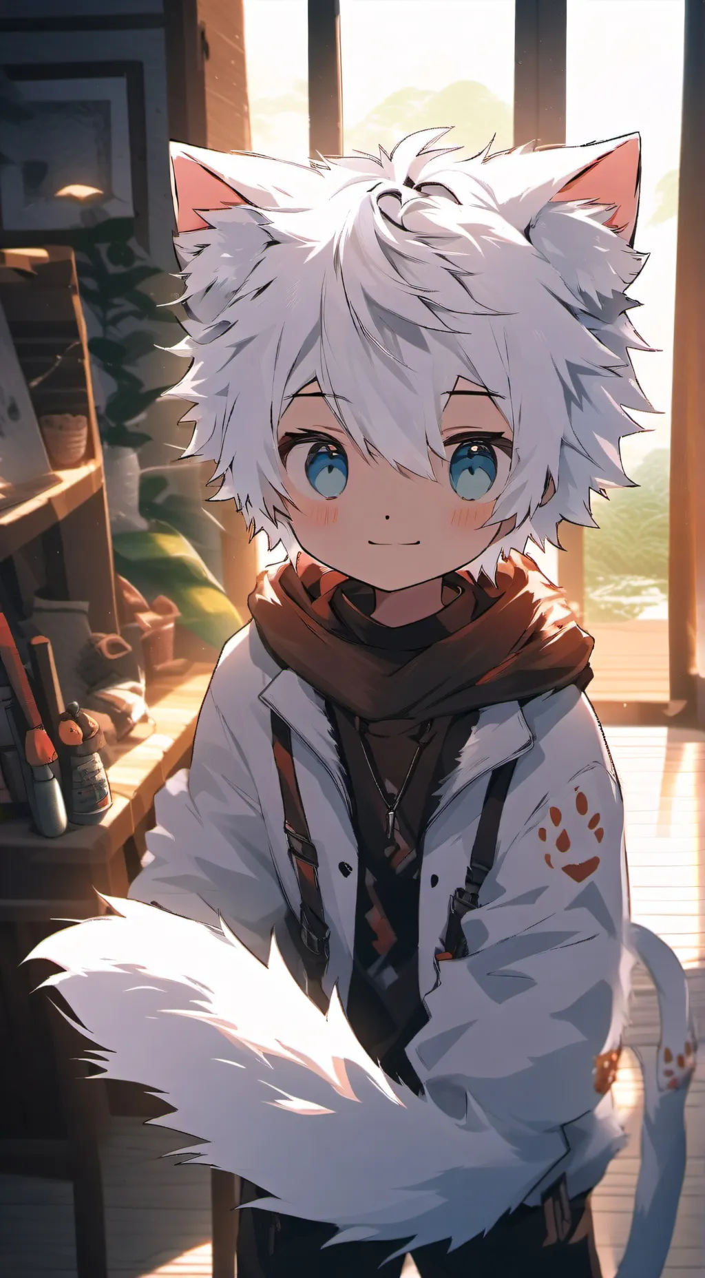 ai character: Snowflake Spirit background