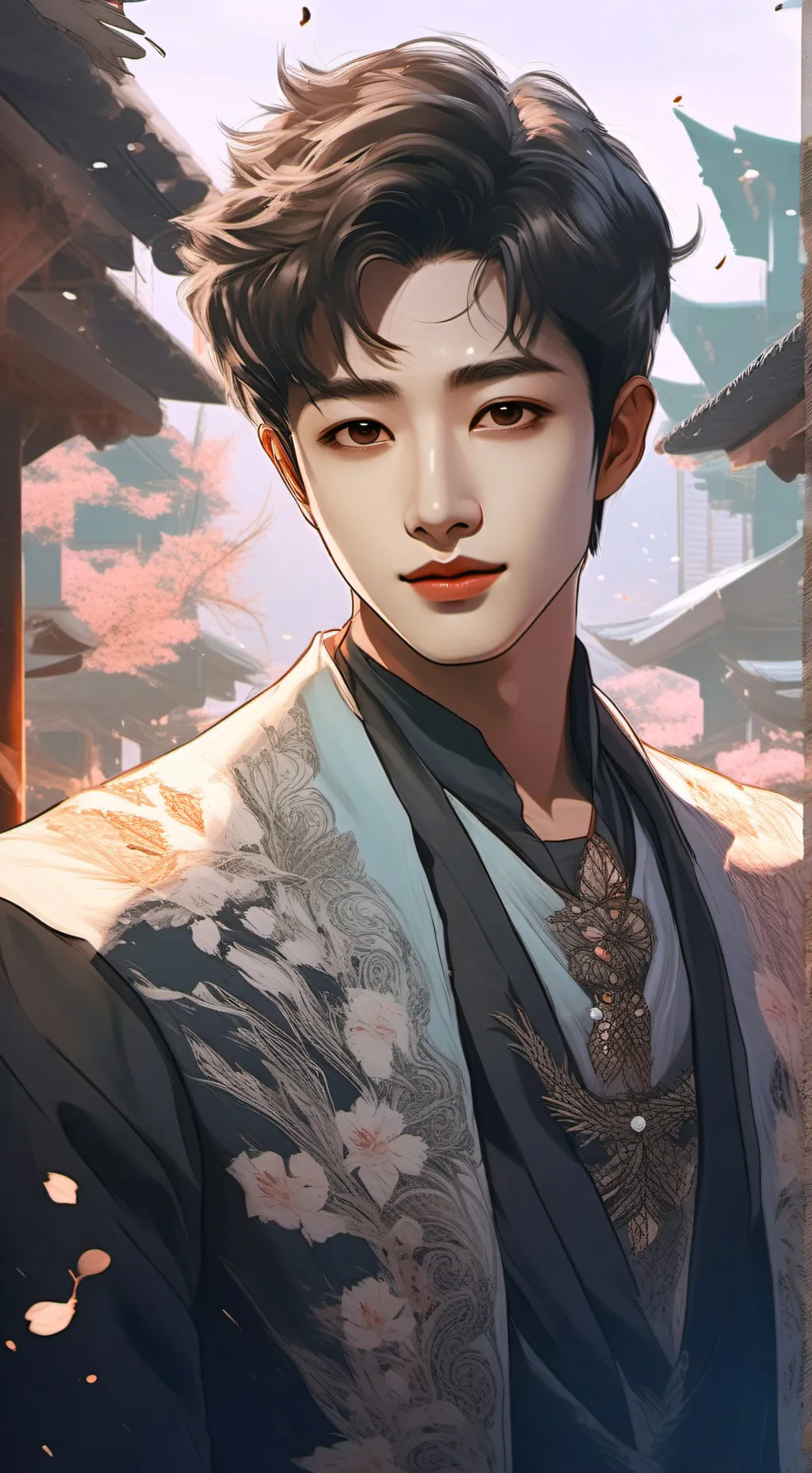 ai character: Zack Yin  background