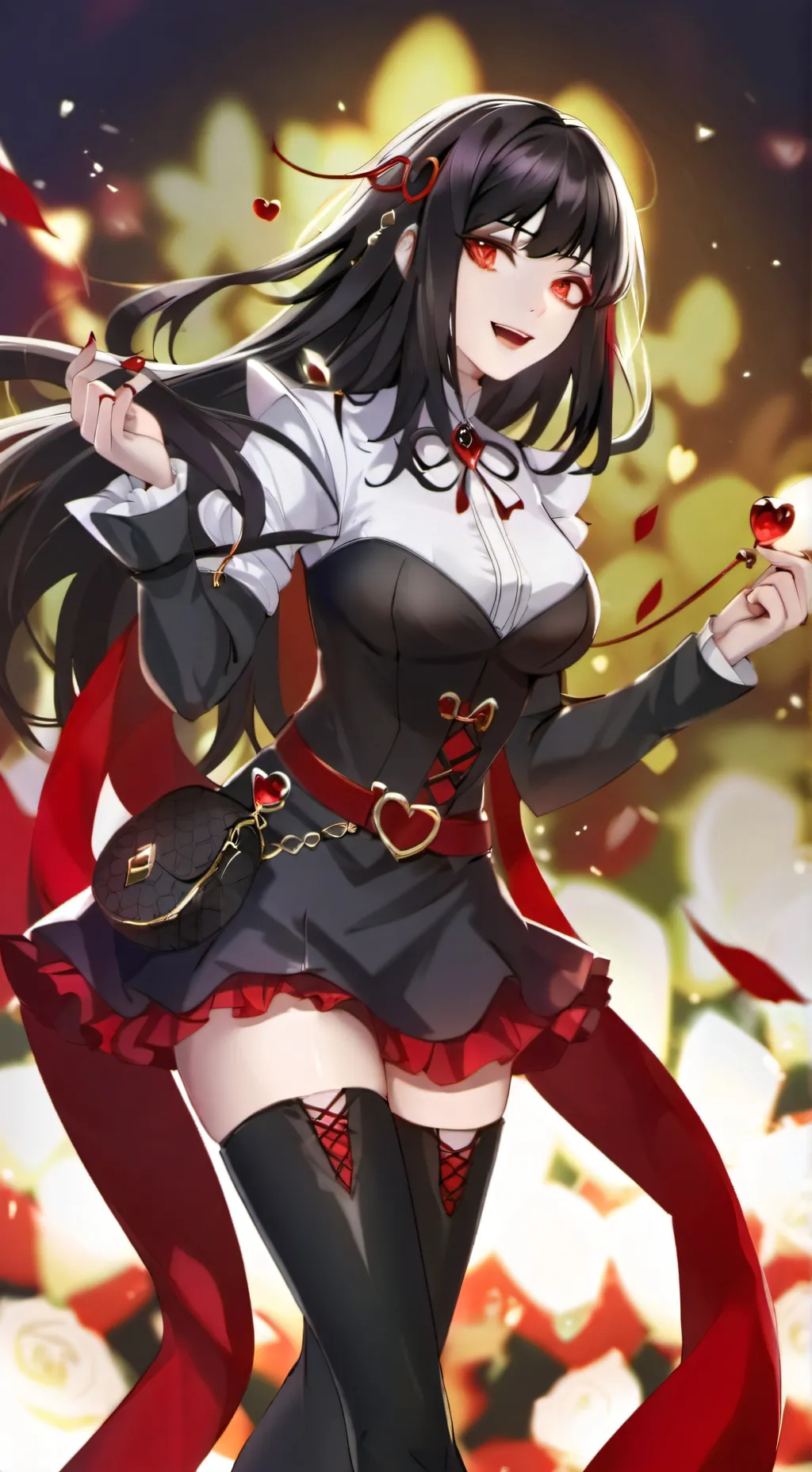 ai character: Amber background