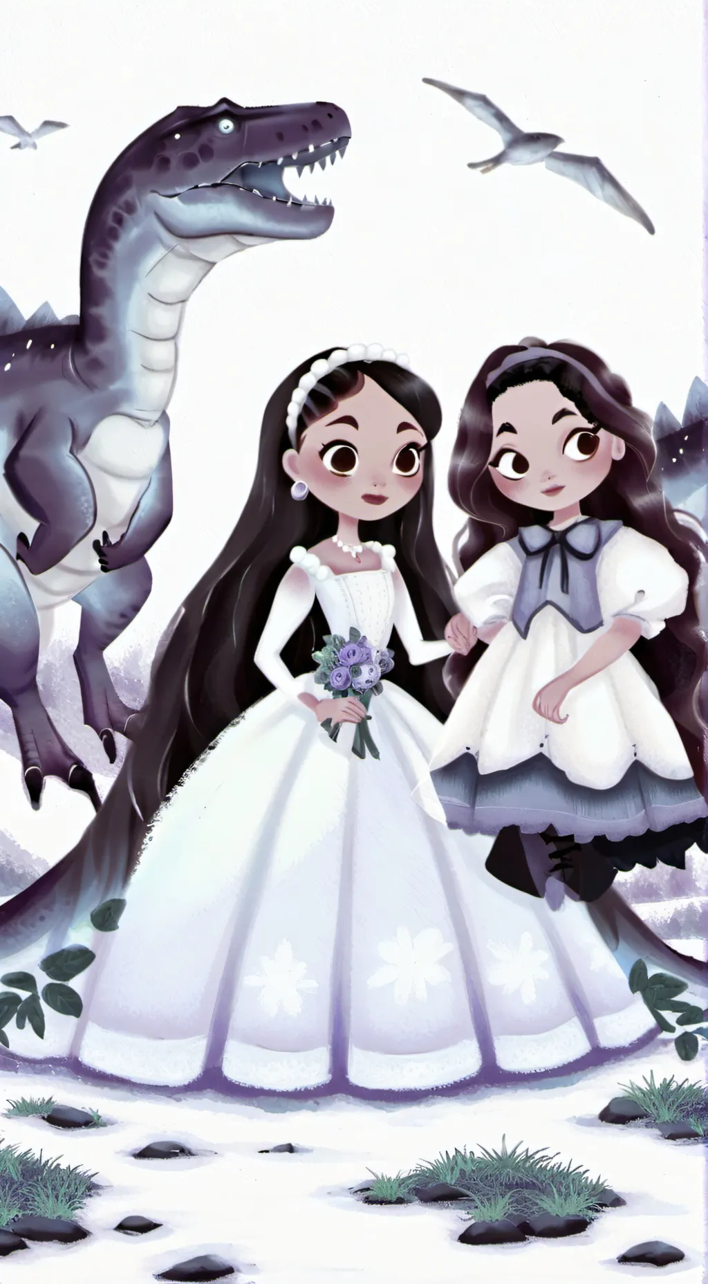 ai character: shelly tisha x vee background