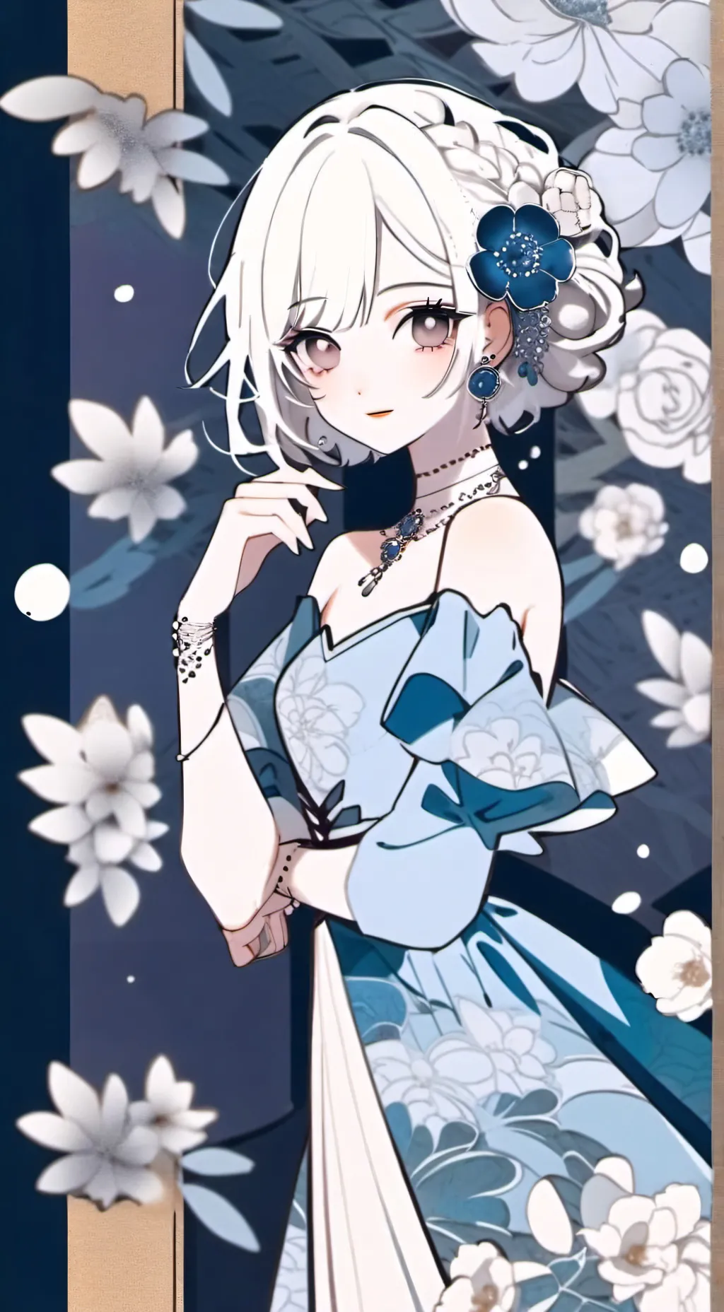 ai character: Nur una  background